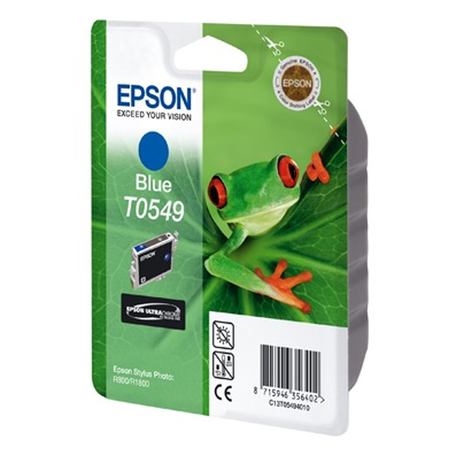 Cartouche d'encre Epson Cyan T0549  - Autre vue