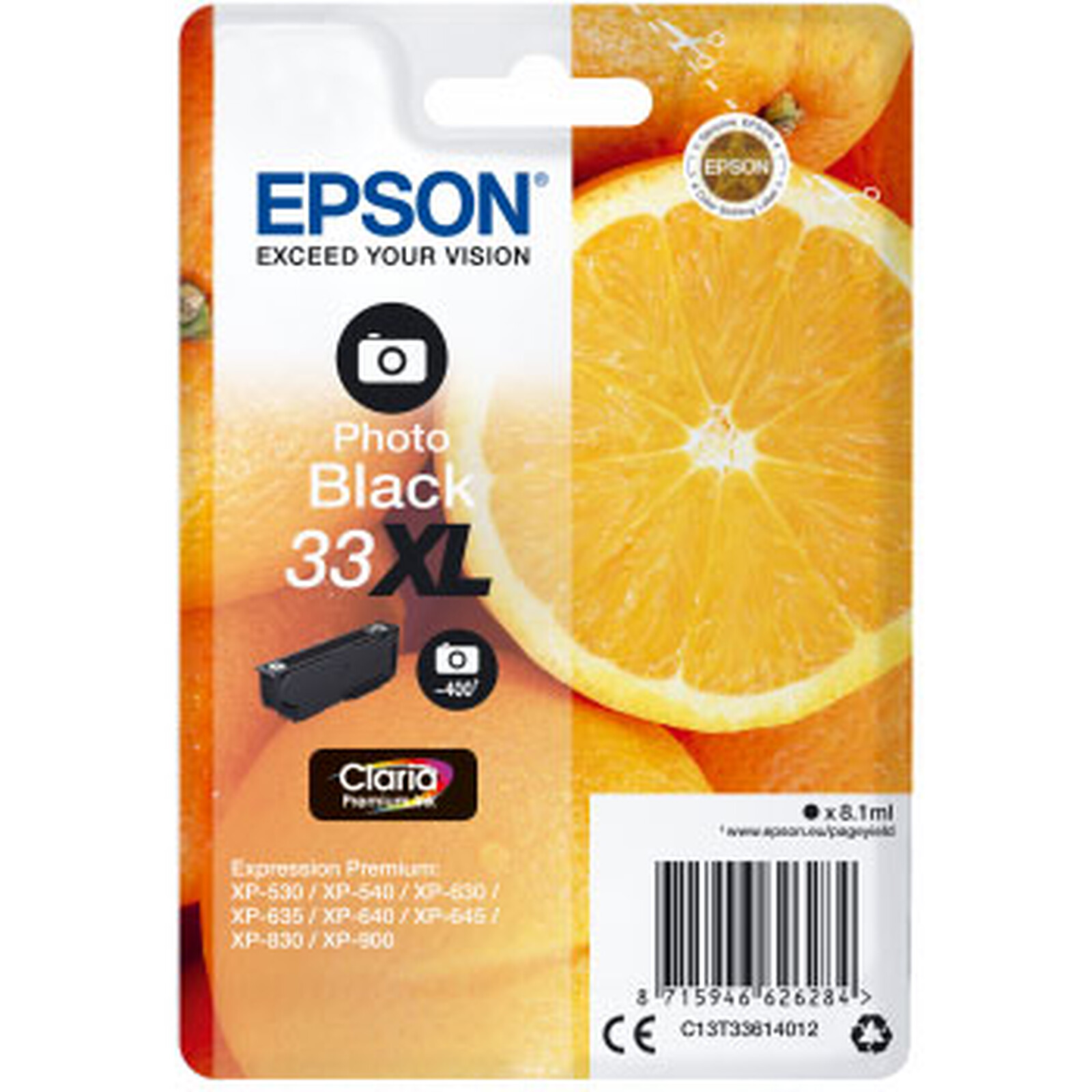 Cartouche d'encre Epson Noir 33XL - Autre vue