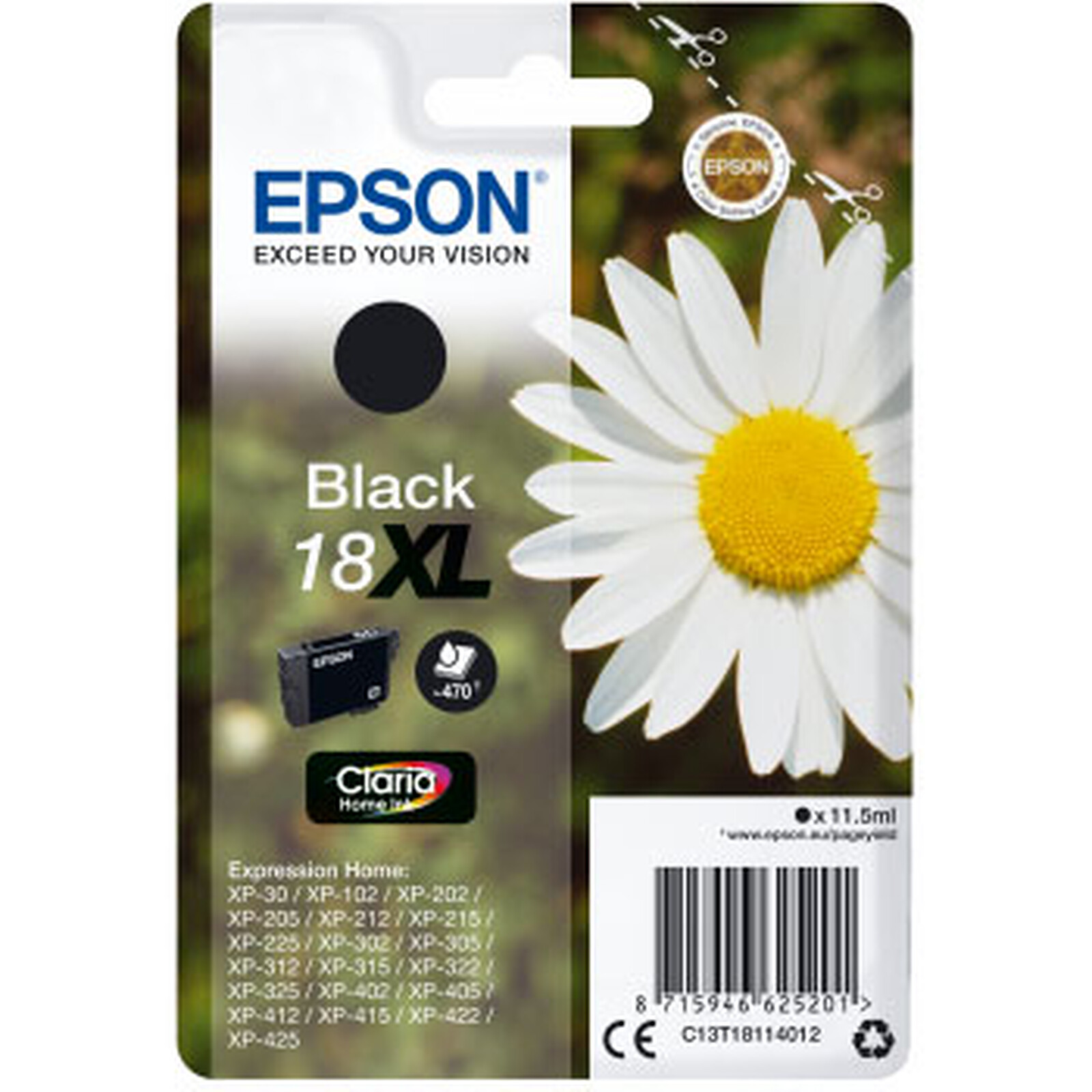 Cartouche d'encre Epson Noir 18XL - Autre vue