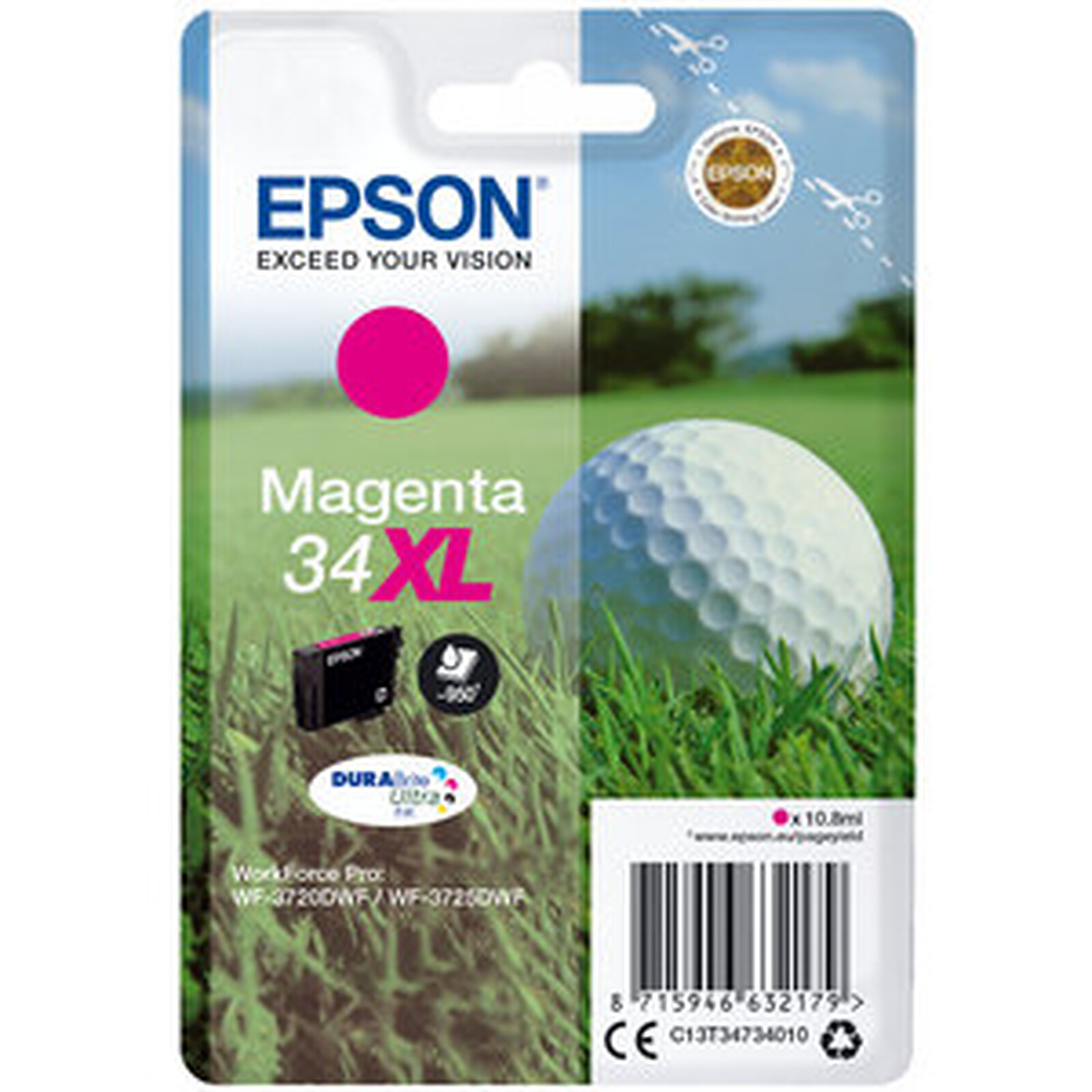 Cartouche d'encre Epson Magenta 34XL - Autre vue