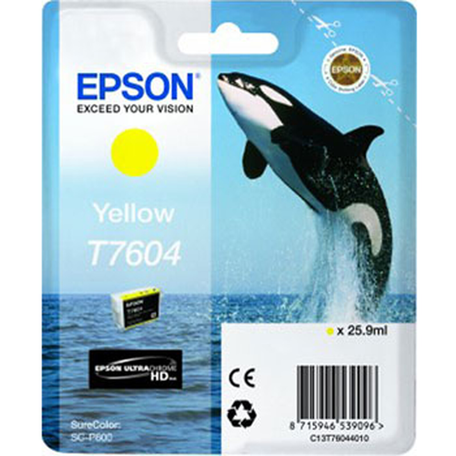 Cartouche d'encre Epson Jaune T7604 - Autre vue