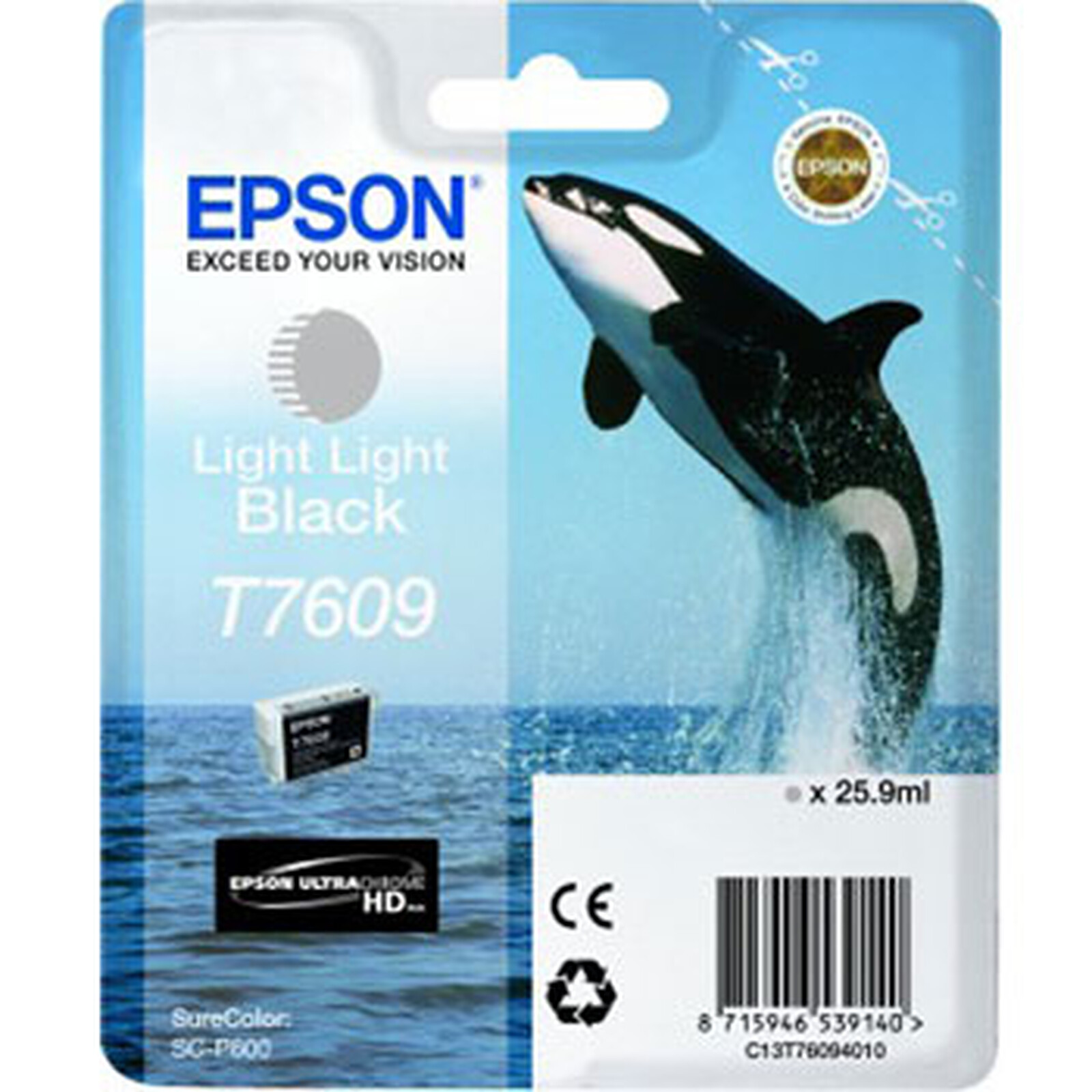 Cartouche d'encre Epson Noir Clair T7609 - Autre vue