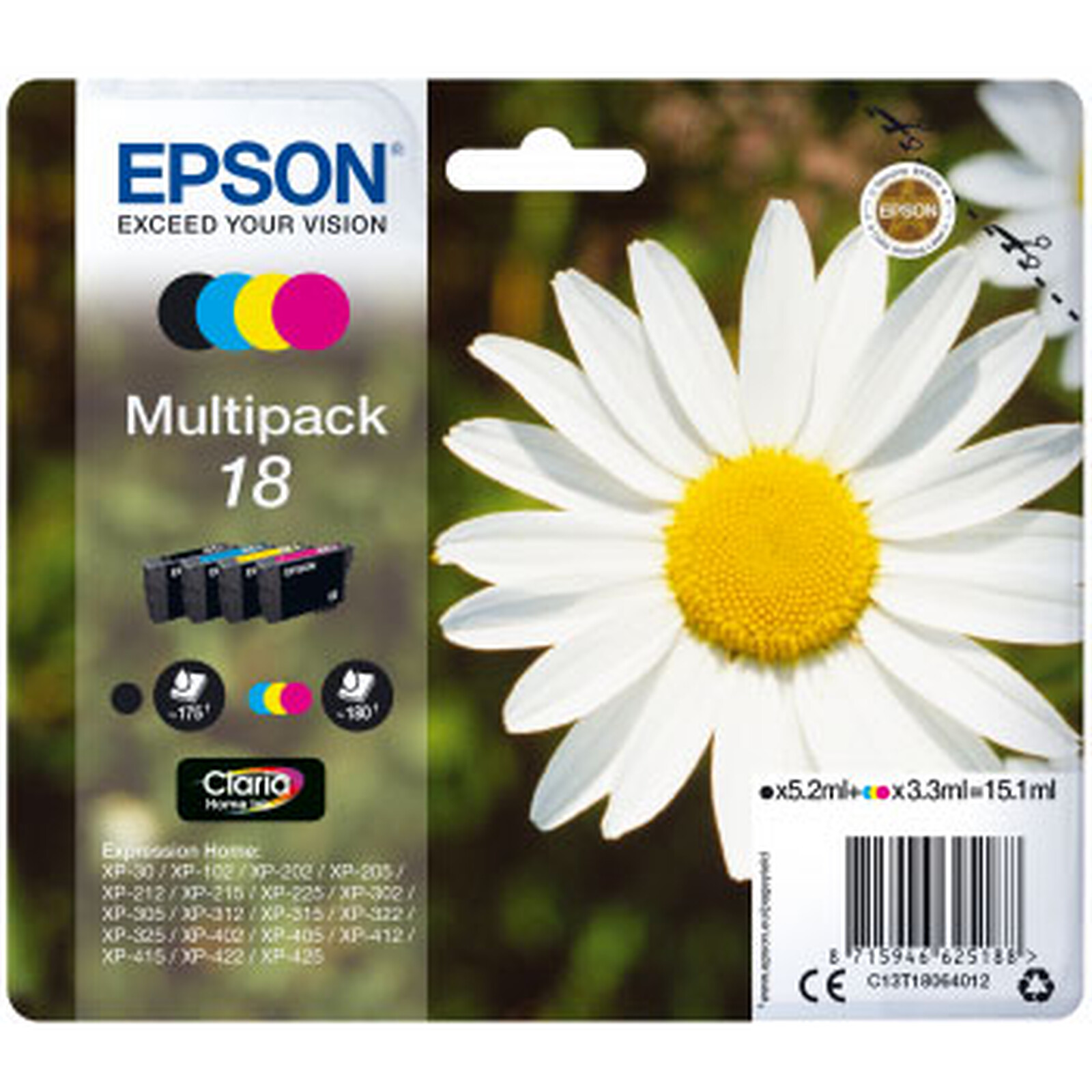 Cartouche d'encre Epson Multipack 18 - Autre vue