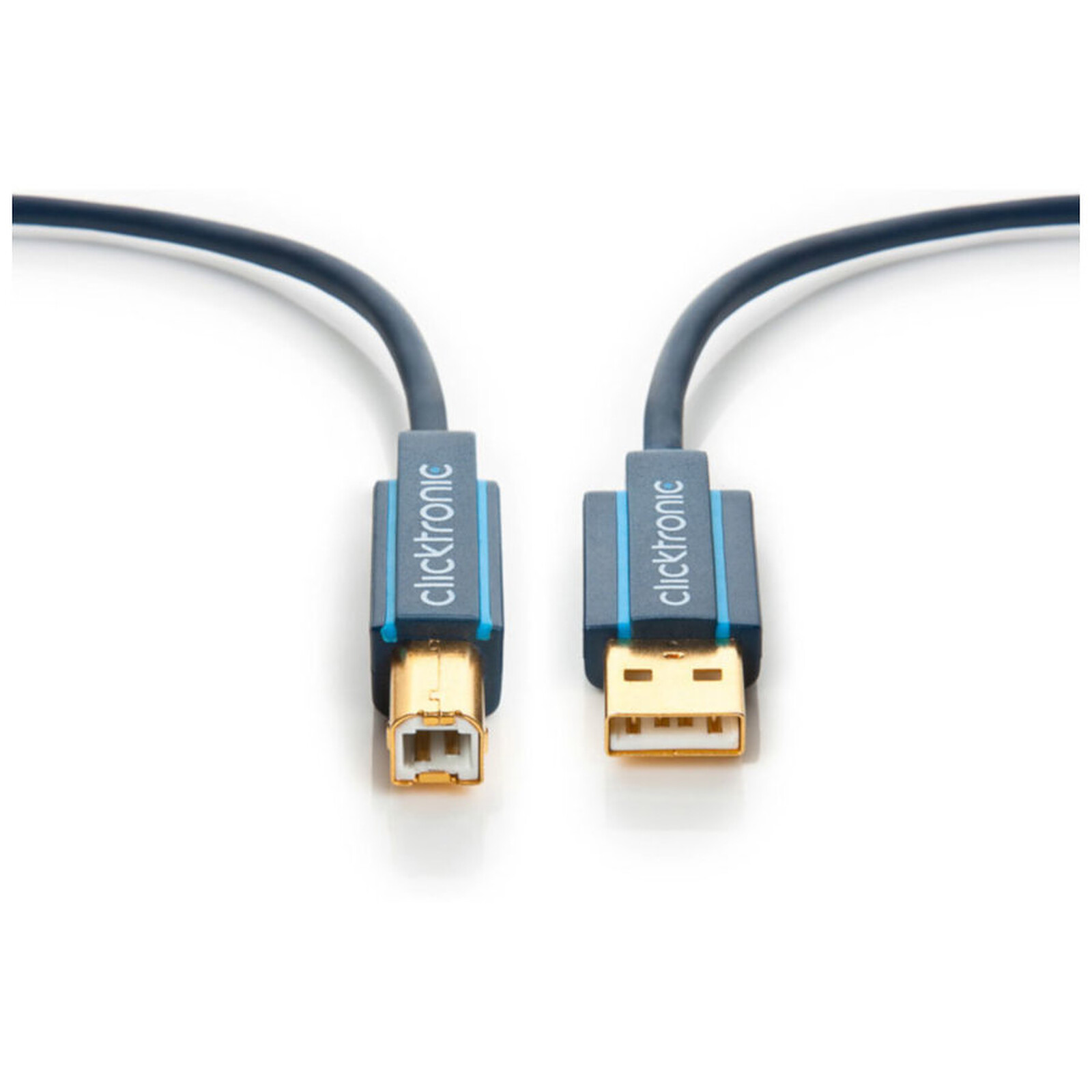 Câble USB Clicktronic Câble USB 2.0 Type AB (Mâle/Mâle) - 1.8 m - Autre vue