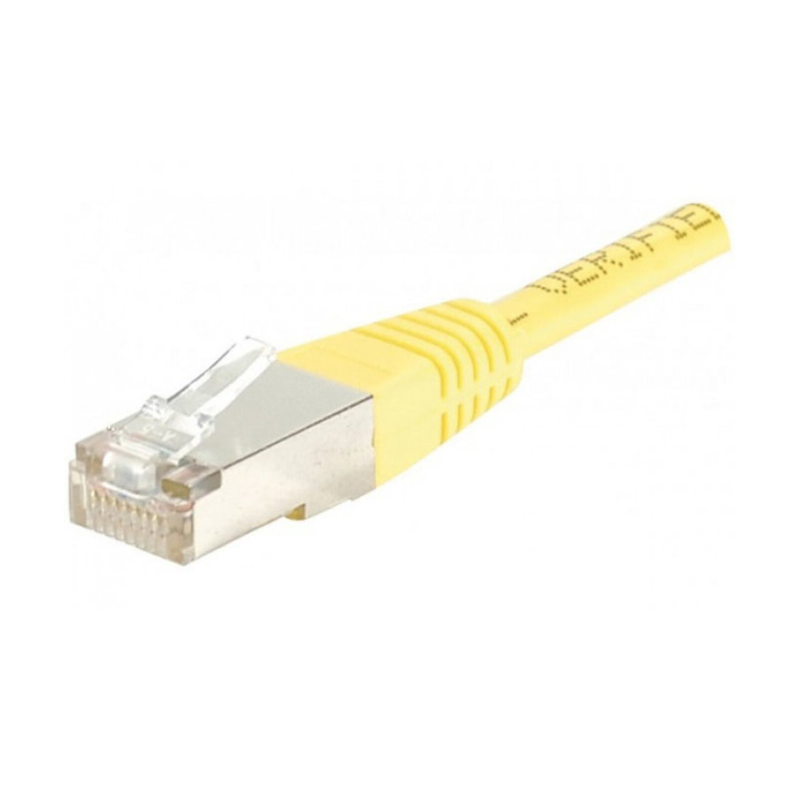 Câble RJ45 Câble RJ45 catégorie 5e F/UTP 0.5 m (Jaune) - Autre vue