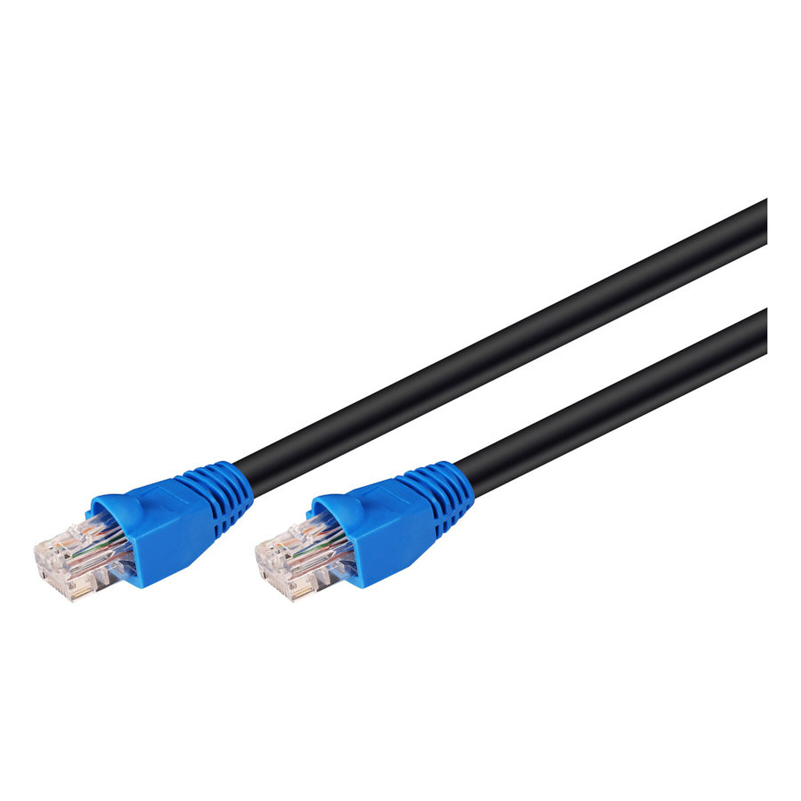 Câble RJ45 Câble RJ45 étanche catégorie 6 U/UTP 40 m (Bleu et Noir) - Autre vue