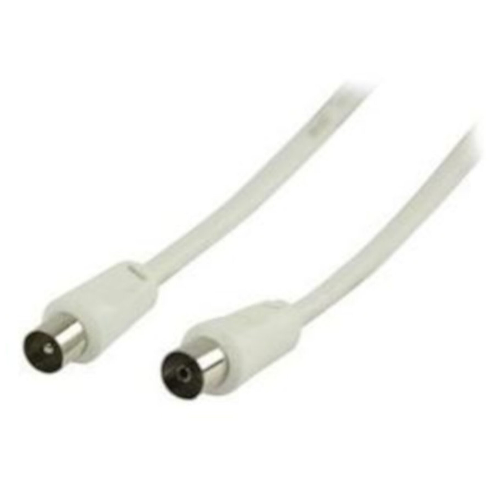 Câble TV Câble coaxial mâle/femelle pour antenne TV (10 mètres) - (coloris blanc) - Autre vue