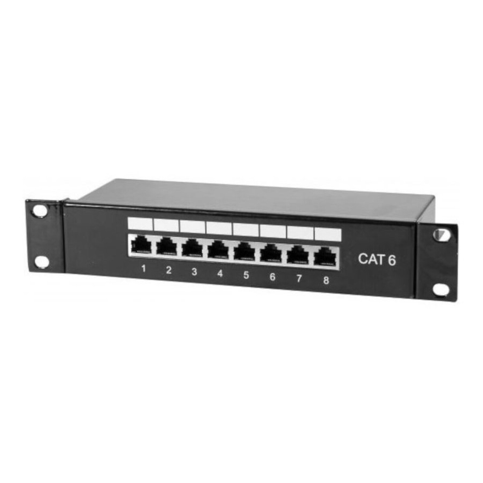Accessoires RJ11 Panneau de brassage 8 ports catégorie 6 FTP pour coffret / armoire / baie 10'' - Autre vue