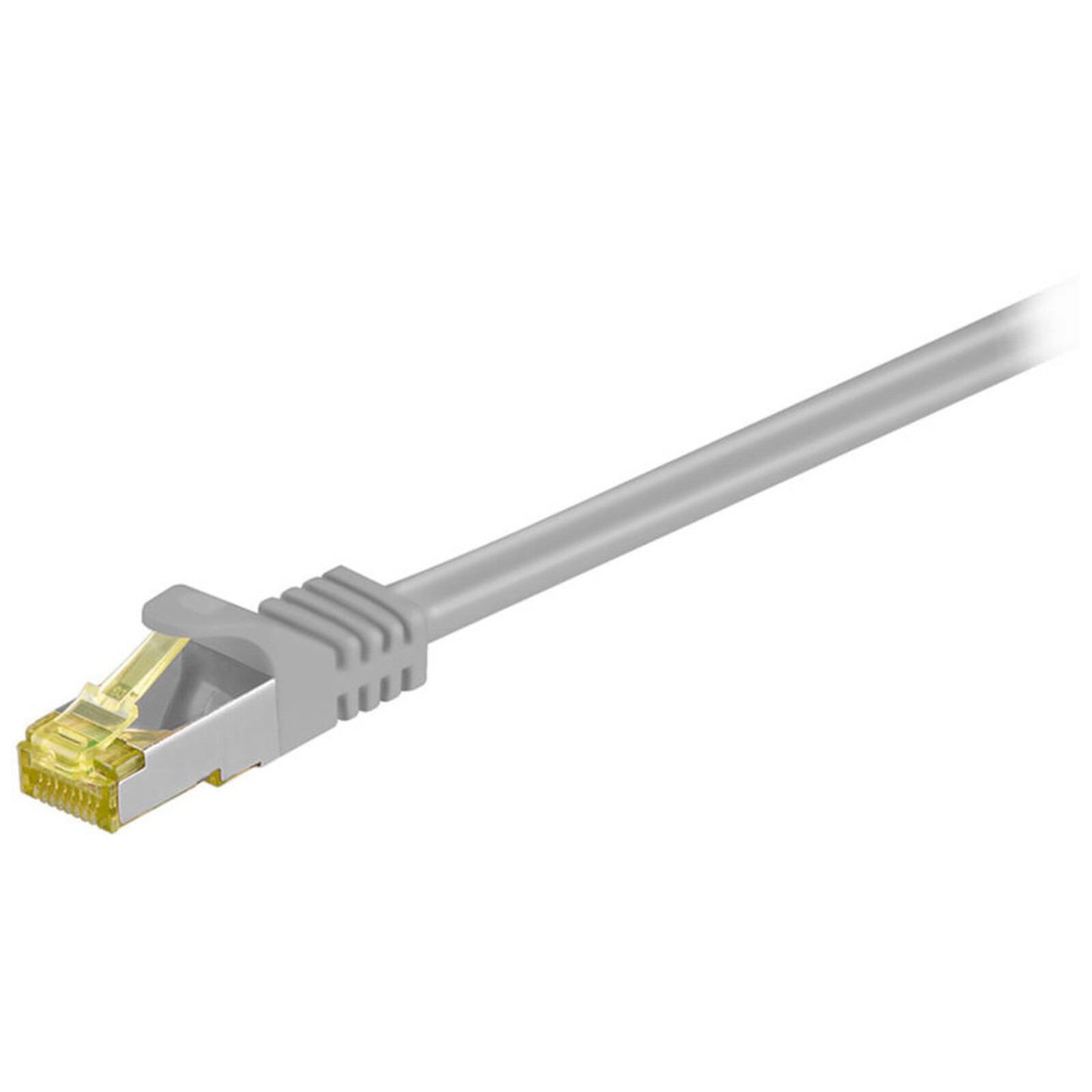 Câble RJ45 Cordon RJ45 catégorie 7 S/FTP 10 m (Gris) - Autre vue