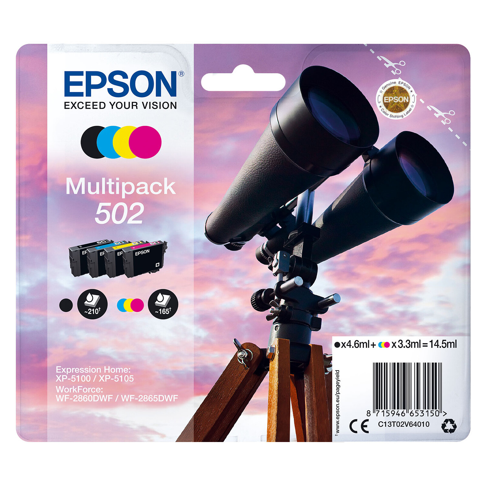 Cartouche d'encre Epson MultiPack 502 - Autre vue