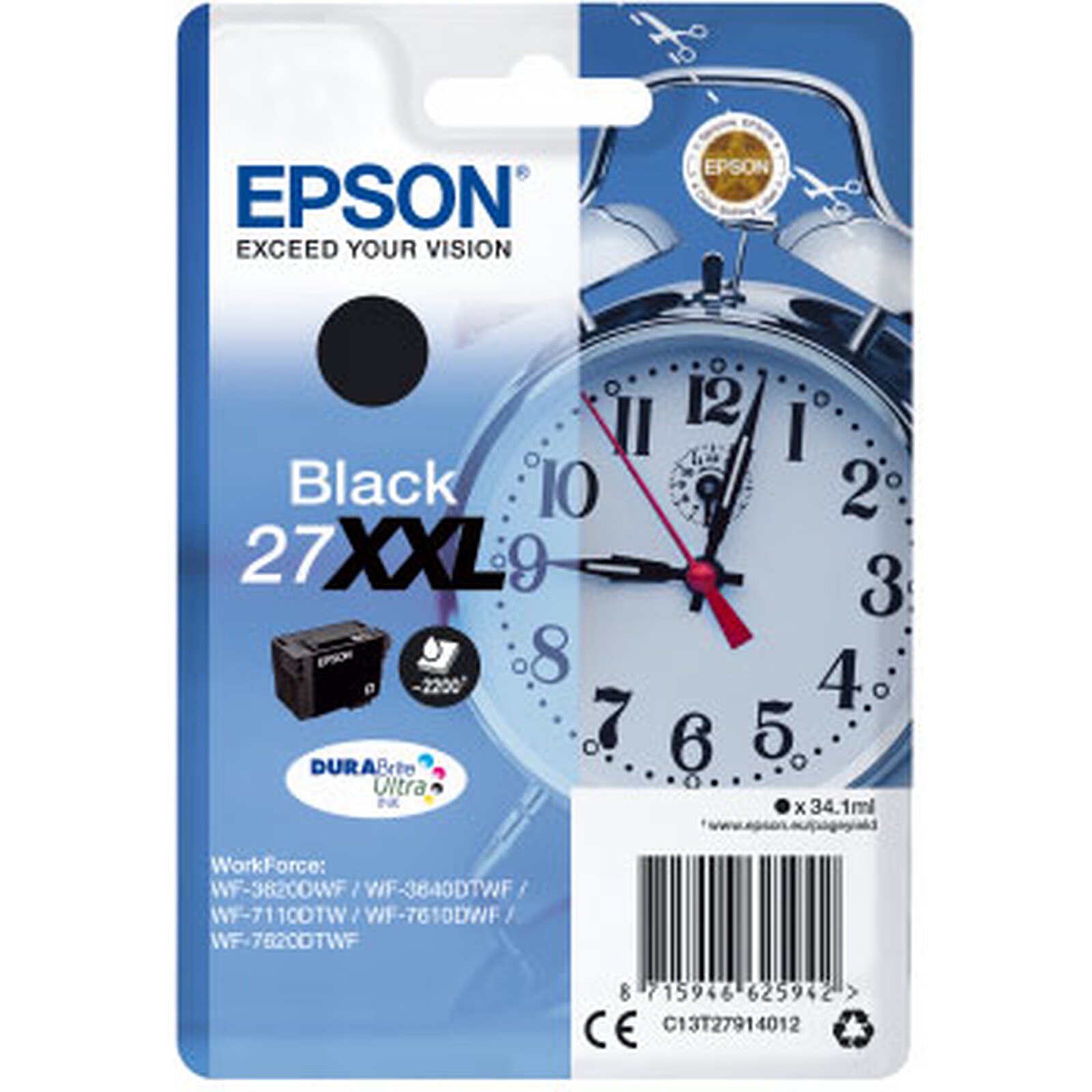Cartouche d'encre Epson Noir 27XXL  - Autre vue