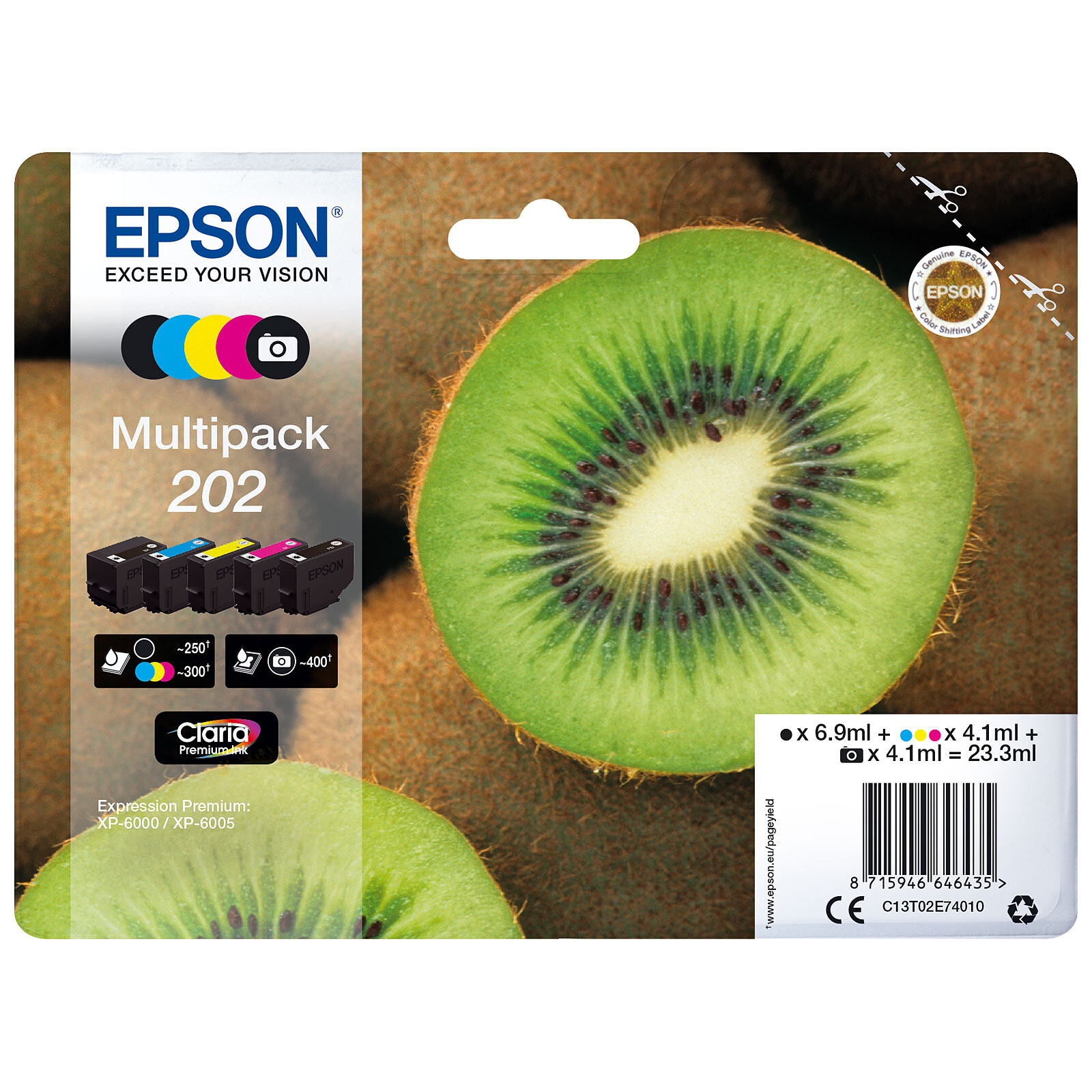Cartouche d'encre Epson Multipack 202 - Autre vue