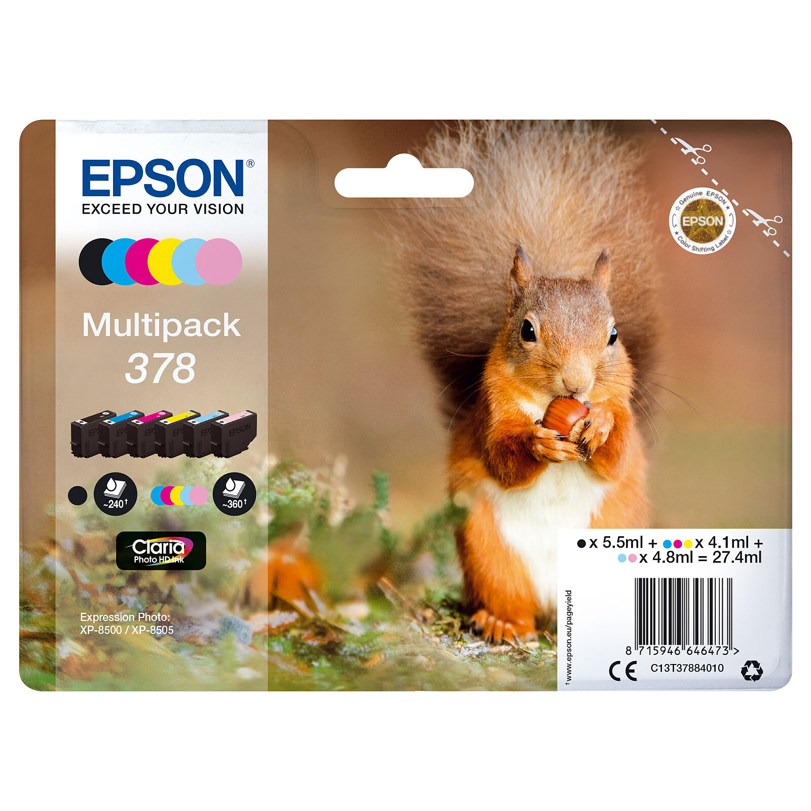 Cartouche d'encre Epson Multipack 378 - Autre vue