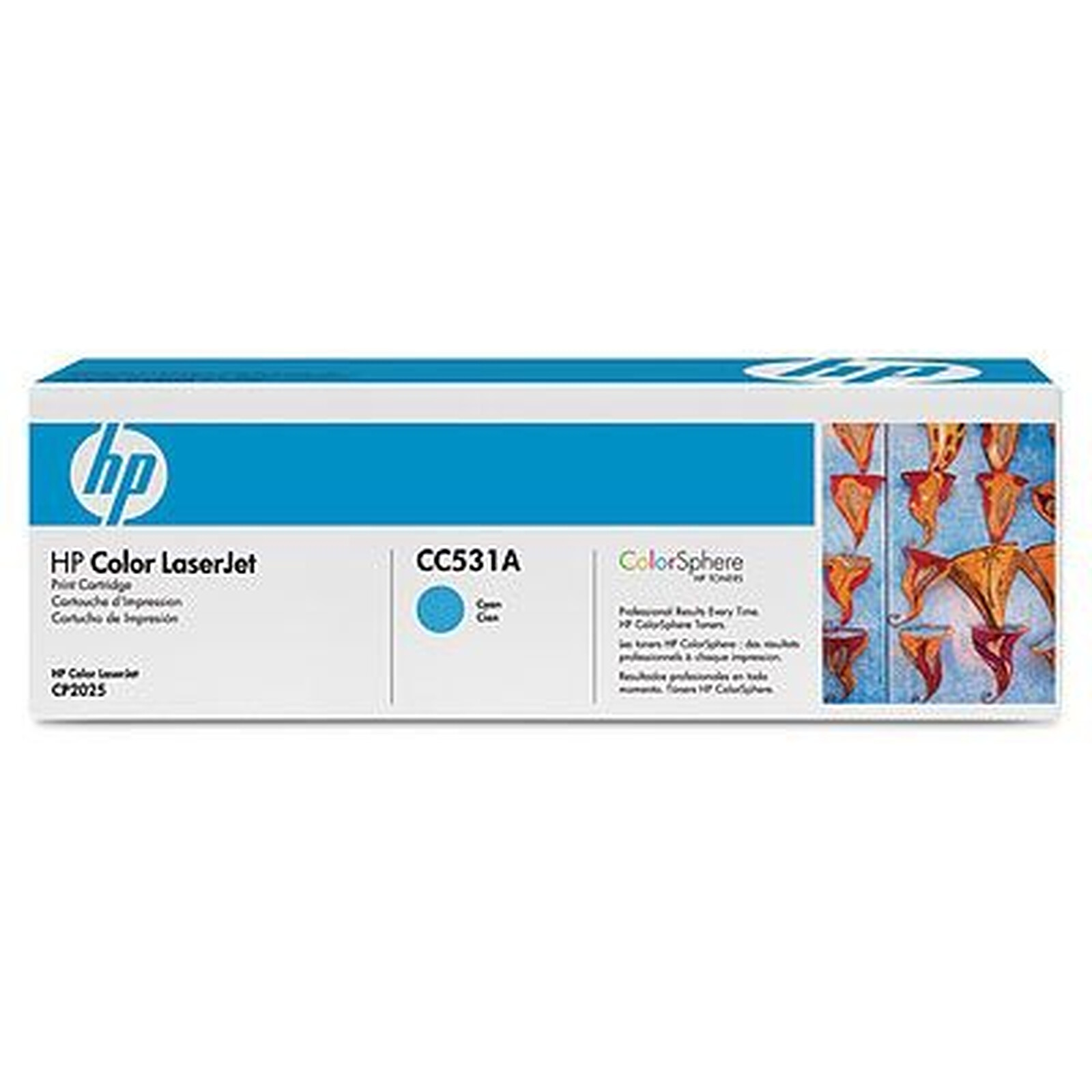 Toner HP 304A (CC531A) - Cyan - Autre vue