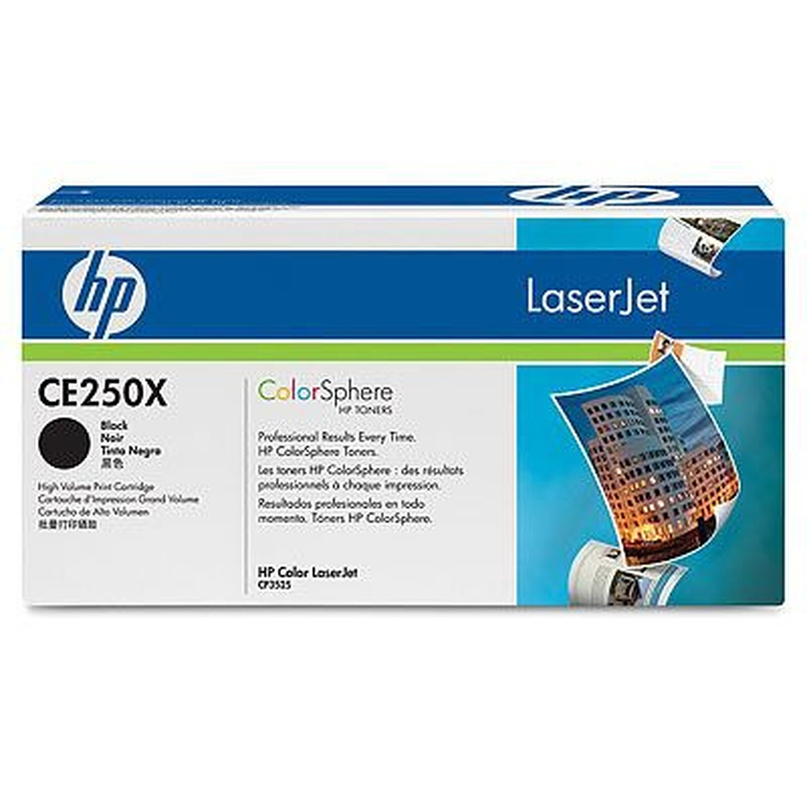 Toner HP 504X (CE250X) - Noir Haute Capacité - Autre vue