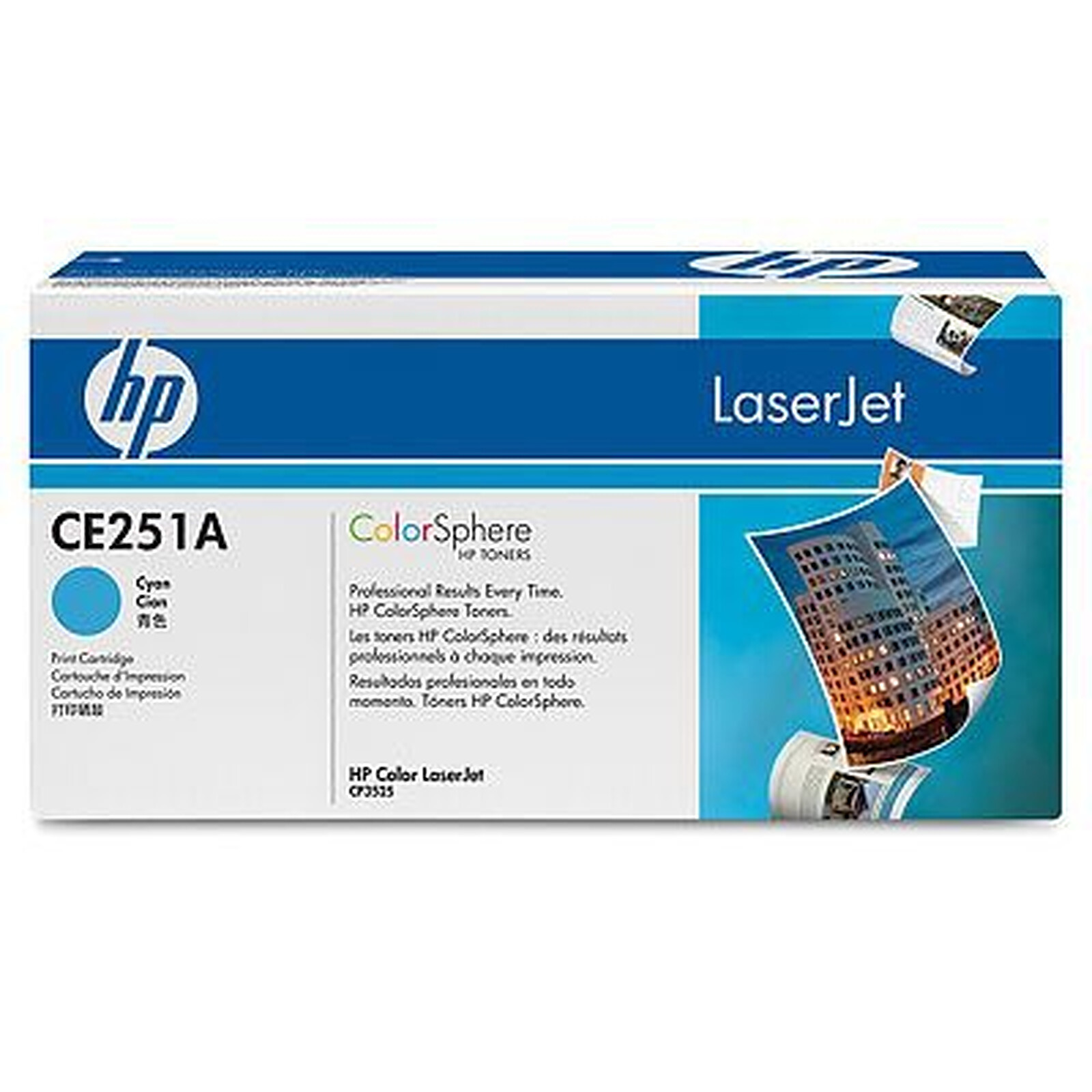 Toner HP 504A (CE251A) - Cyan - Autre vue