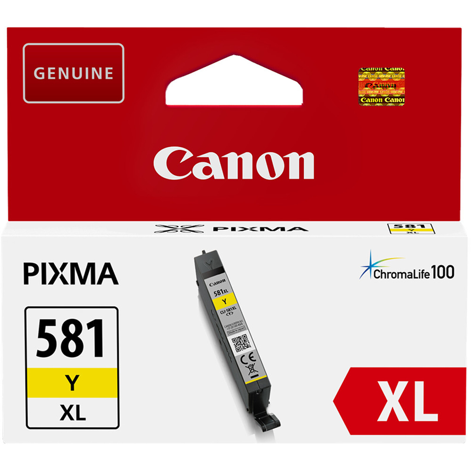 Cartouche d'encre Canon CLI-581Y Jaune XL - Autre vue
