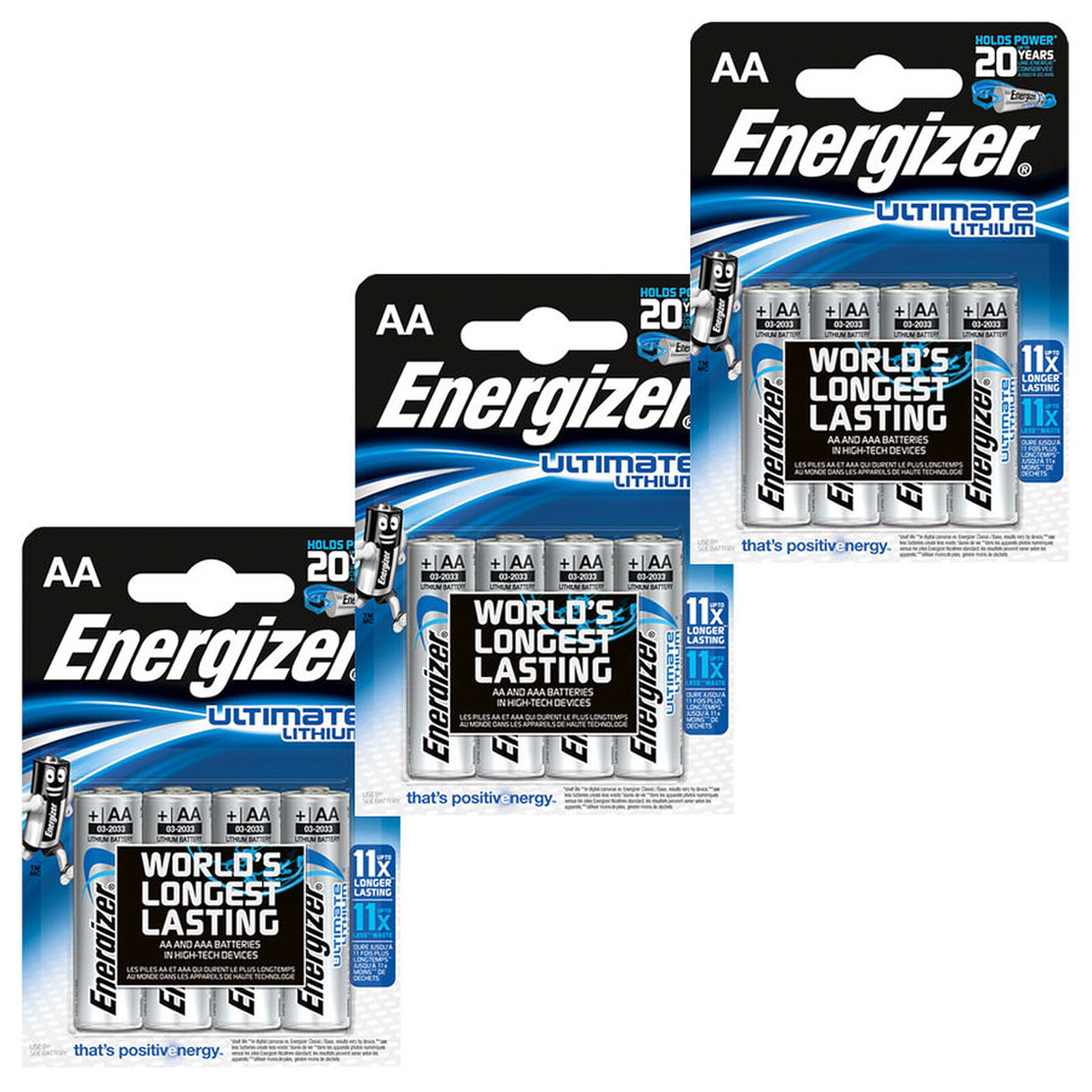 Pile et chargeur Energizer Ultimate Lithium AA (par 12) - Autre vue