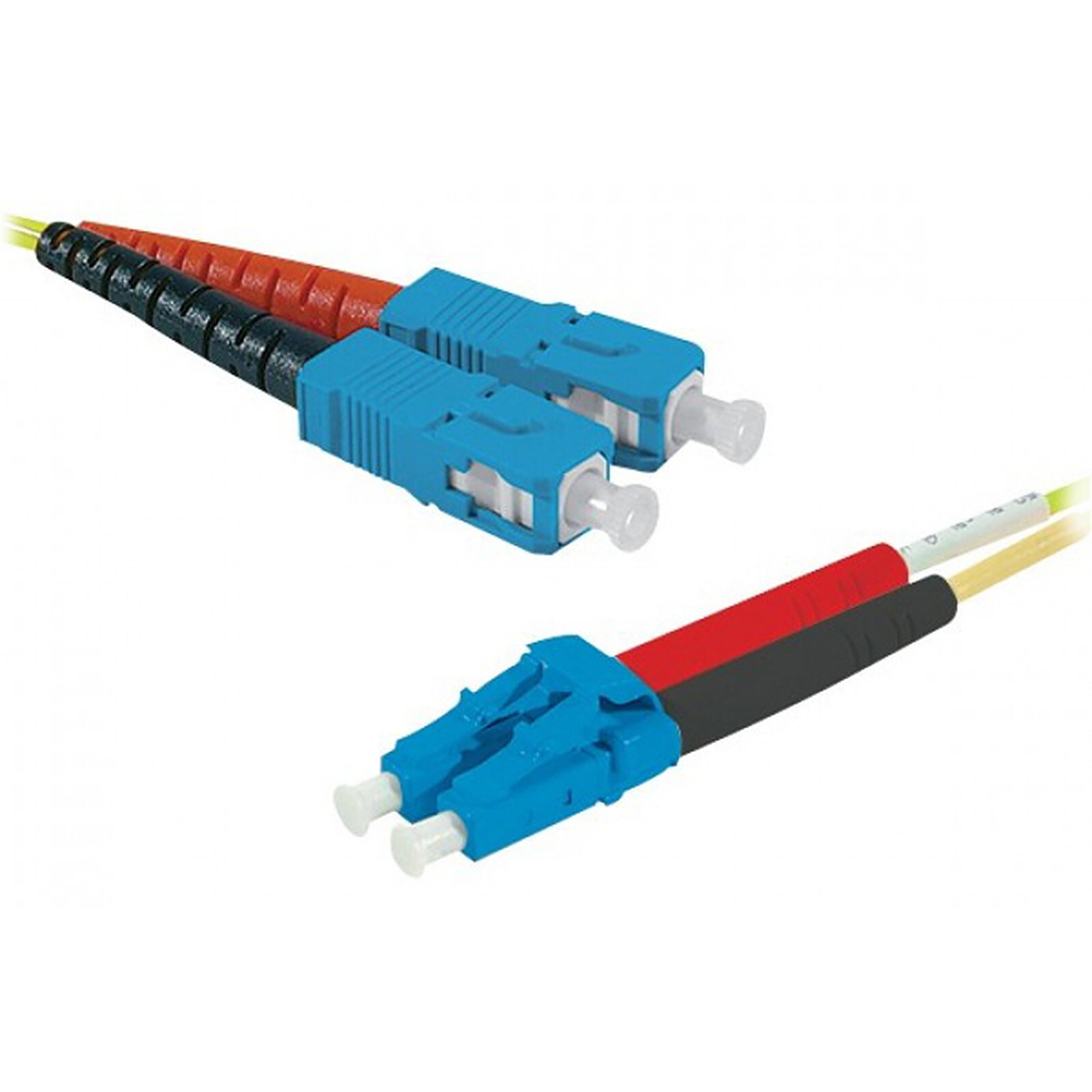 Câble fibre Optique Jarretière optique duplex monomode 2mm OS2 SC-UPC/LC-UPC -2  mè - Autre vue