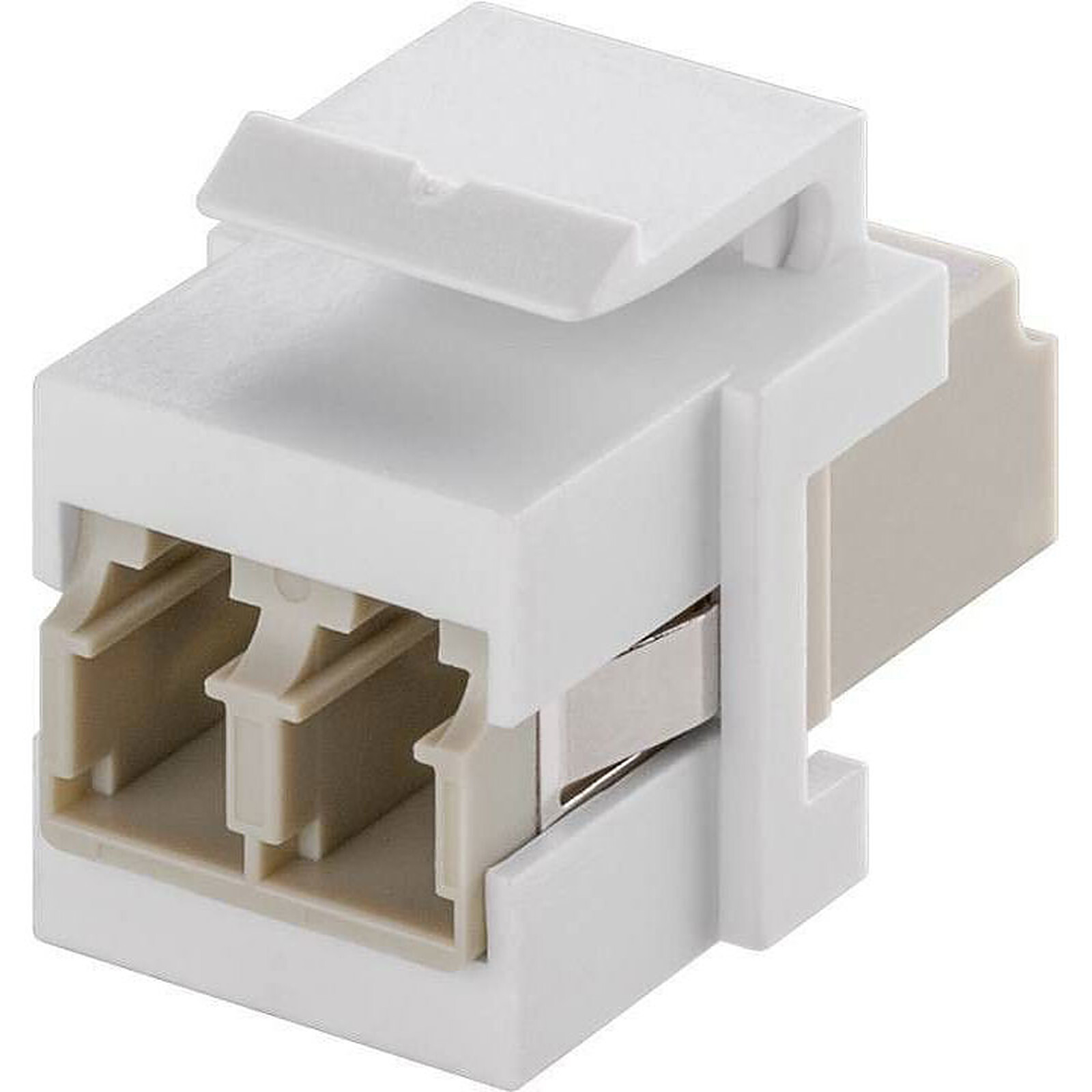 Câble fibre Optique Coupleur fibre optique LC Duplex pour boitier réseau type Keystone - Autre vue