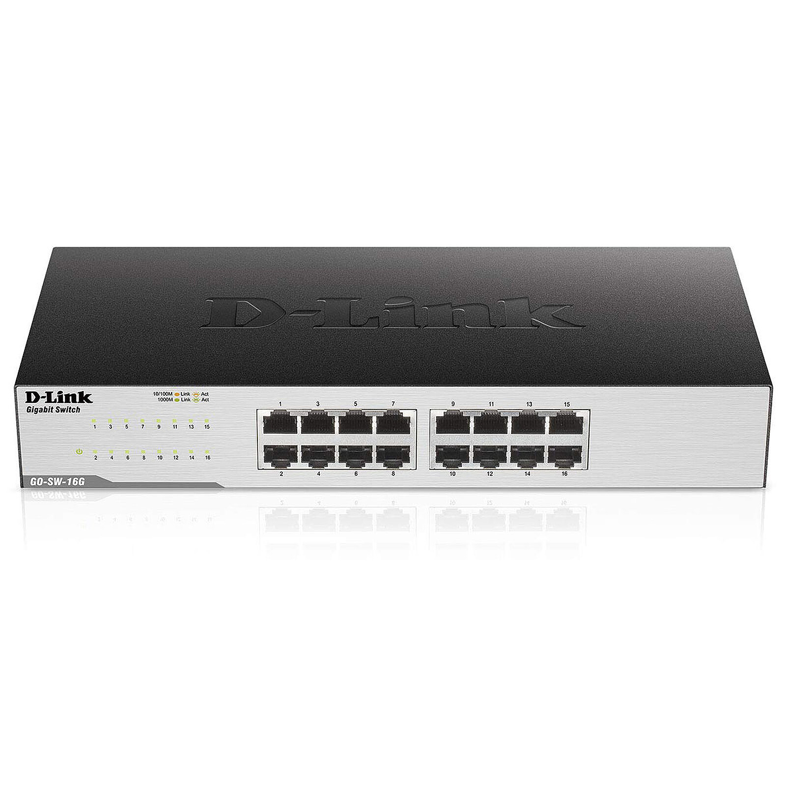 Switch et Commutateur D-Link GO-SW-16G - Switch 16 ports Gigabit - Autre vue
