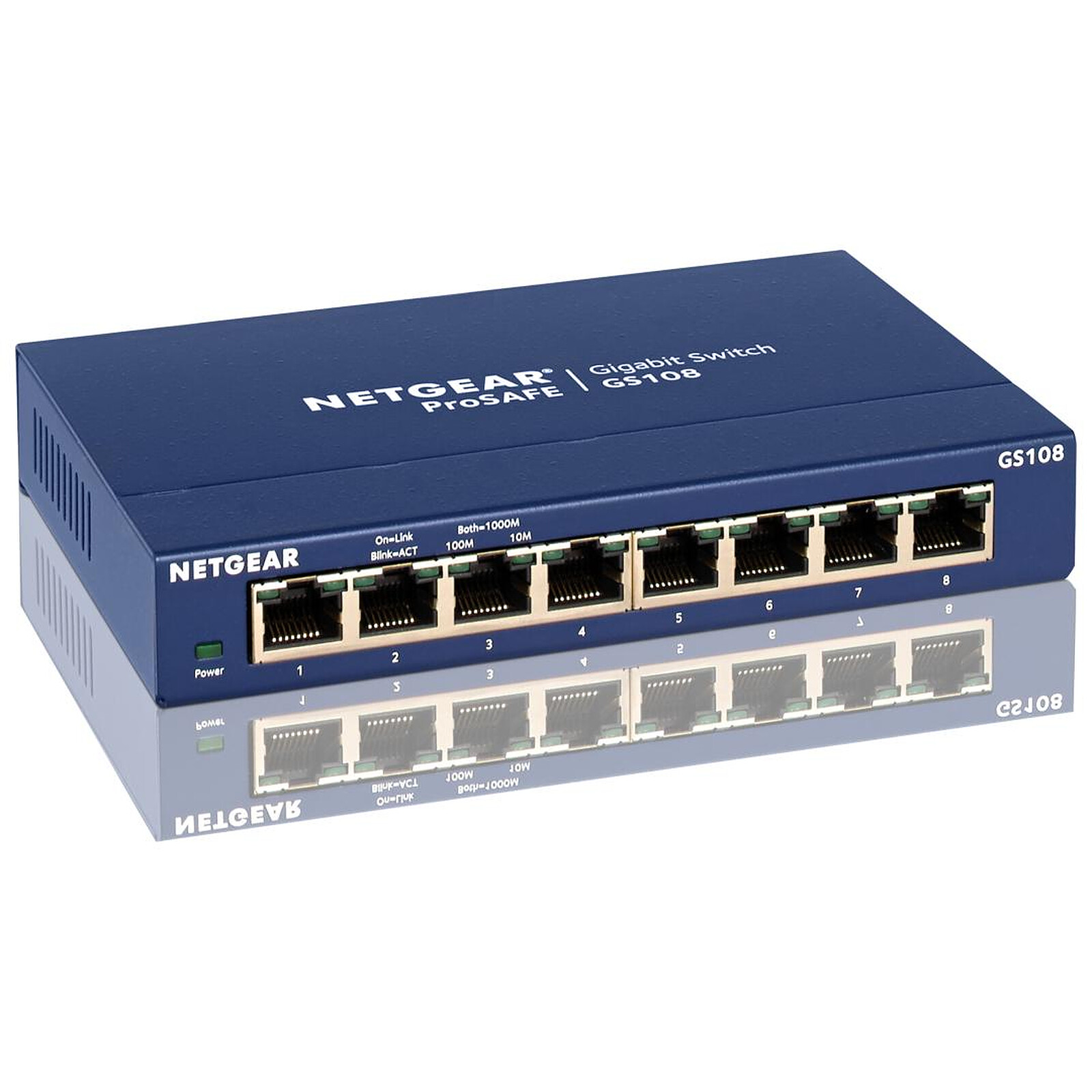 Switch et Commutateur Netgear GS108 - Autre vue