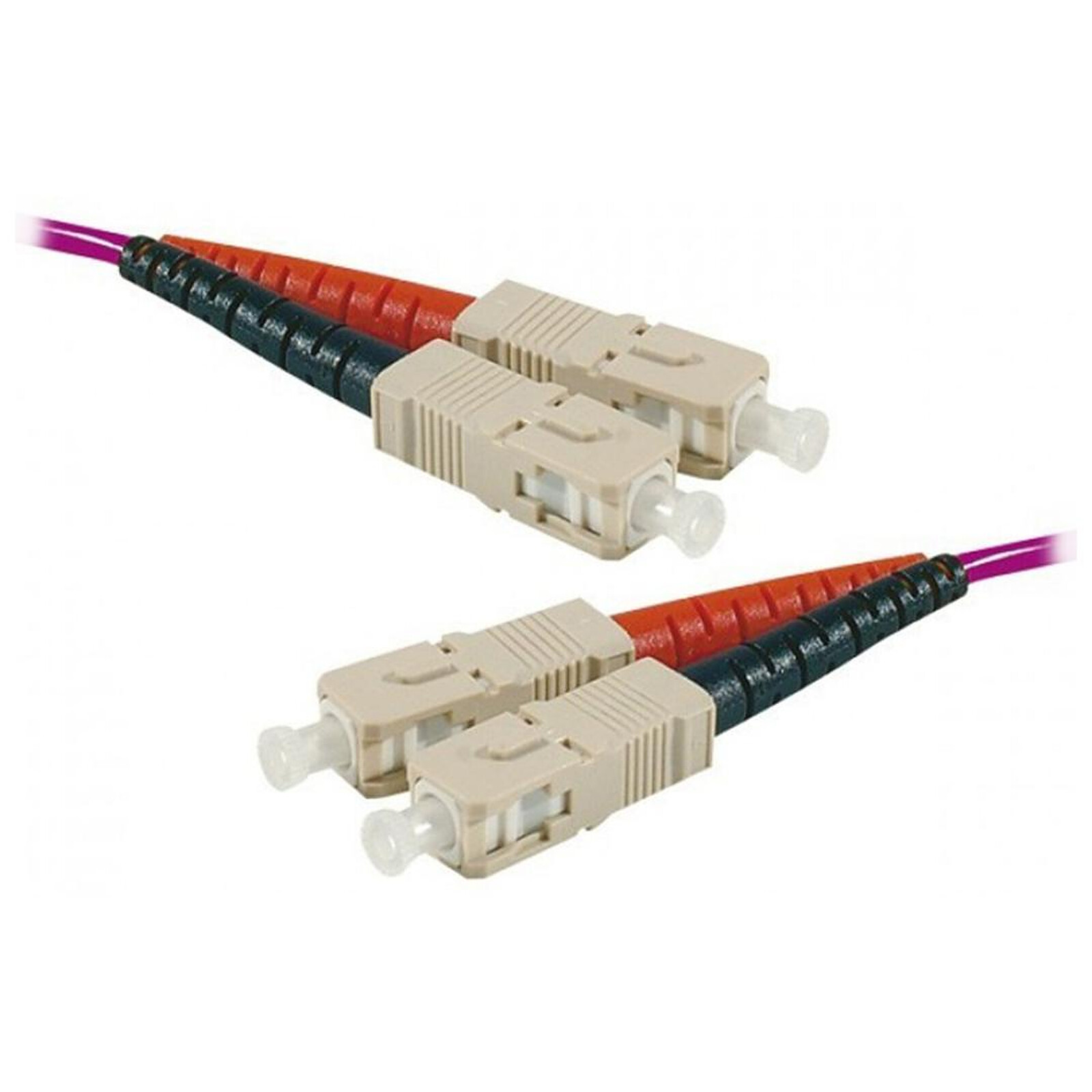 Câble fibre Optique Jarretière optique duplex multimode 2mm OM4 SC-UPC/SC-UPC - 2 m - Autre vue