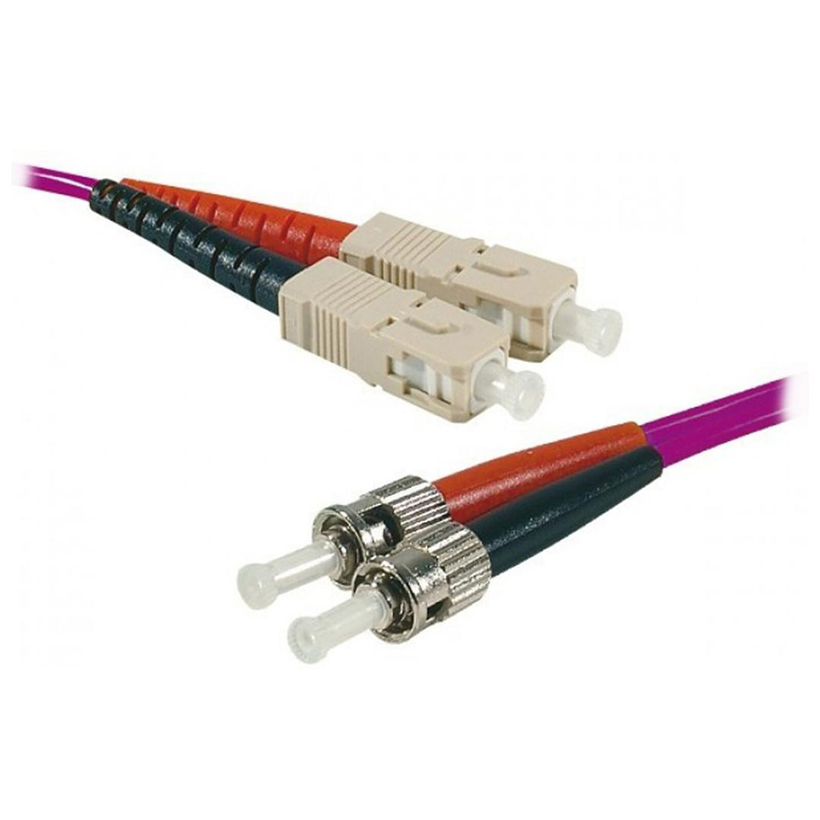 Câble fibre Optique Jarretière optique duplex multimode 2mm OM4 ST-UPC/SC-UPC - 2 m - Autre vue
