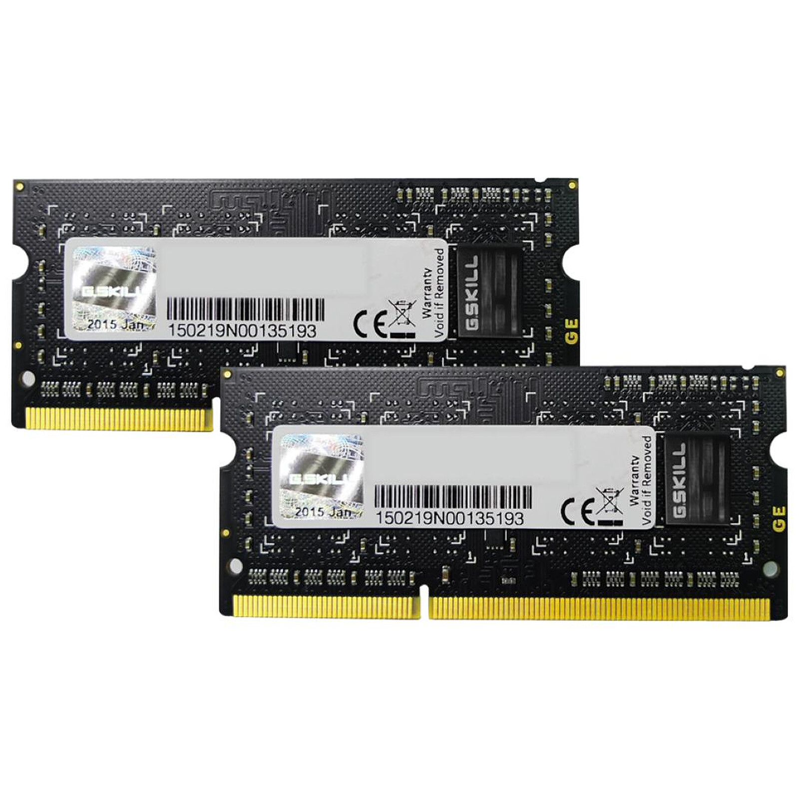 Mémoire RAM G.Skill SO-DIMM DDR3 2 x 4 Go 1066 MHz SQ CAS 7 - Autre vue