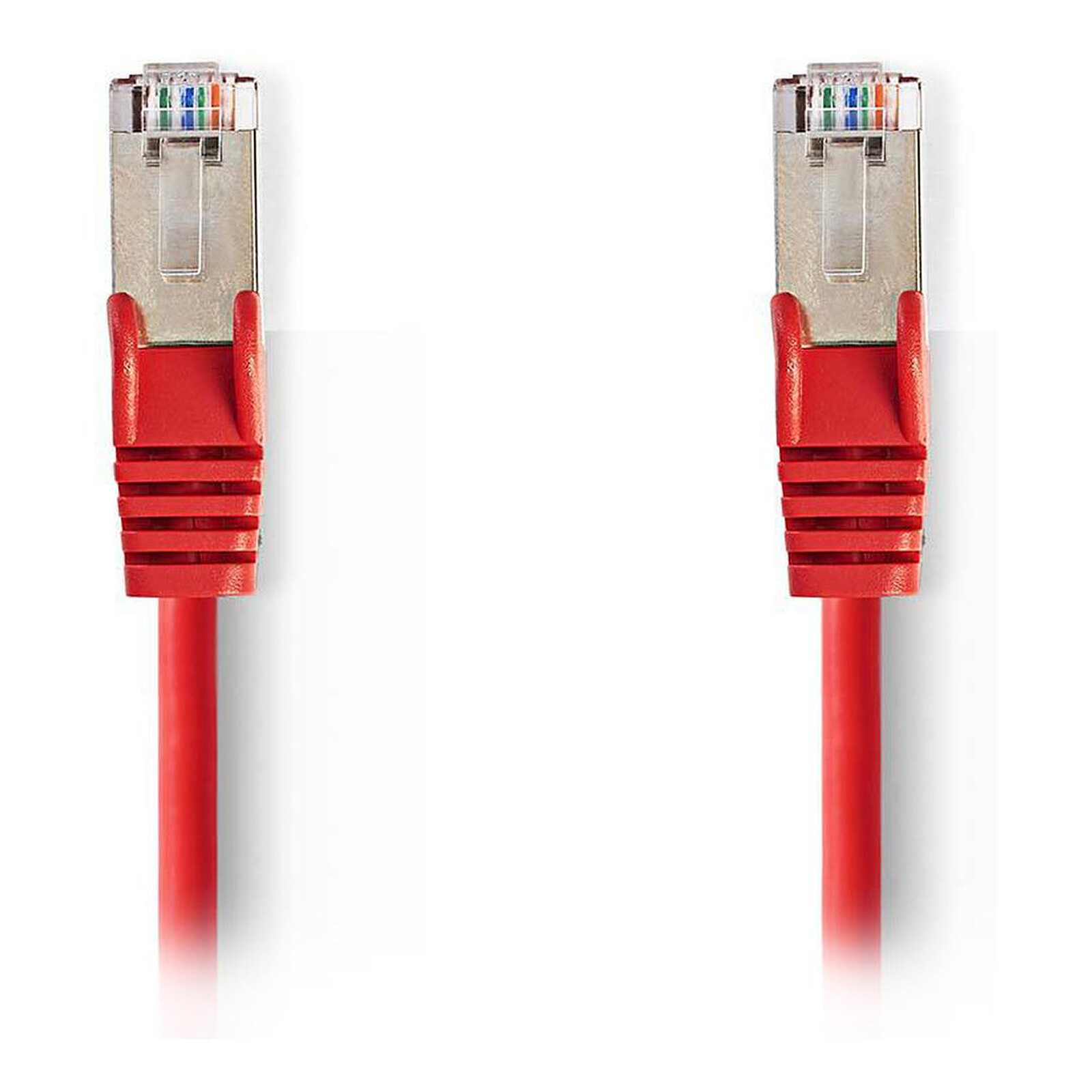 Câble RJ45 Cable RJ45 Cat 5e F/UTP (rouge) - 10 m - Autre vue