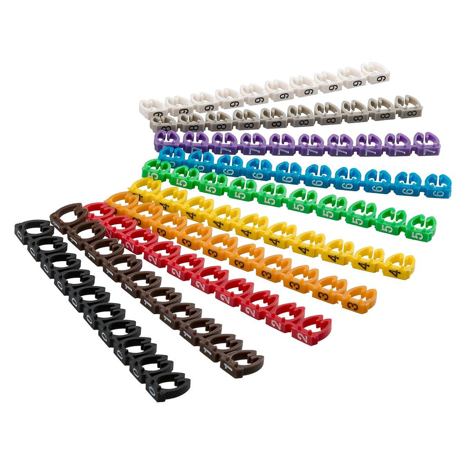 Rangement Clips pour câble 6 mm (par 100) - Autre vue