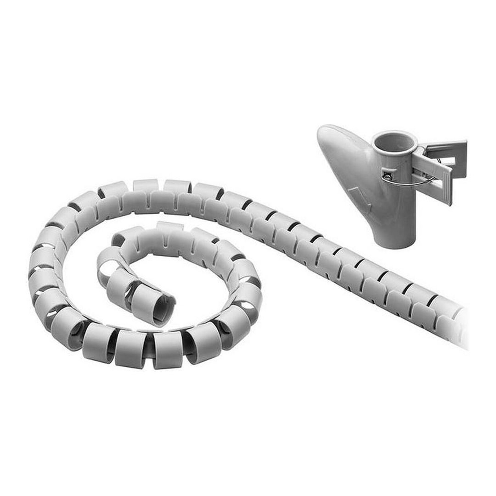 Passe câble et serre câble Gaine de rangement haute qualité pour câbles - diamètre 20 mm max. - longueur 2.5 m - Autre vue