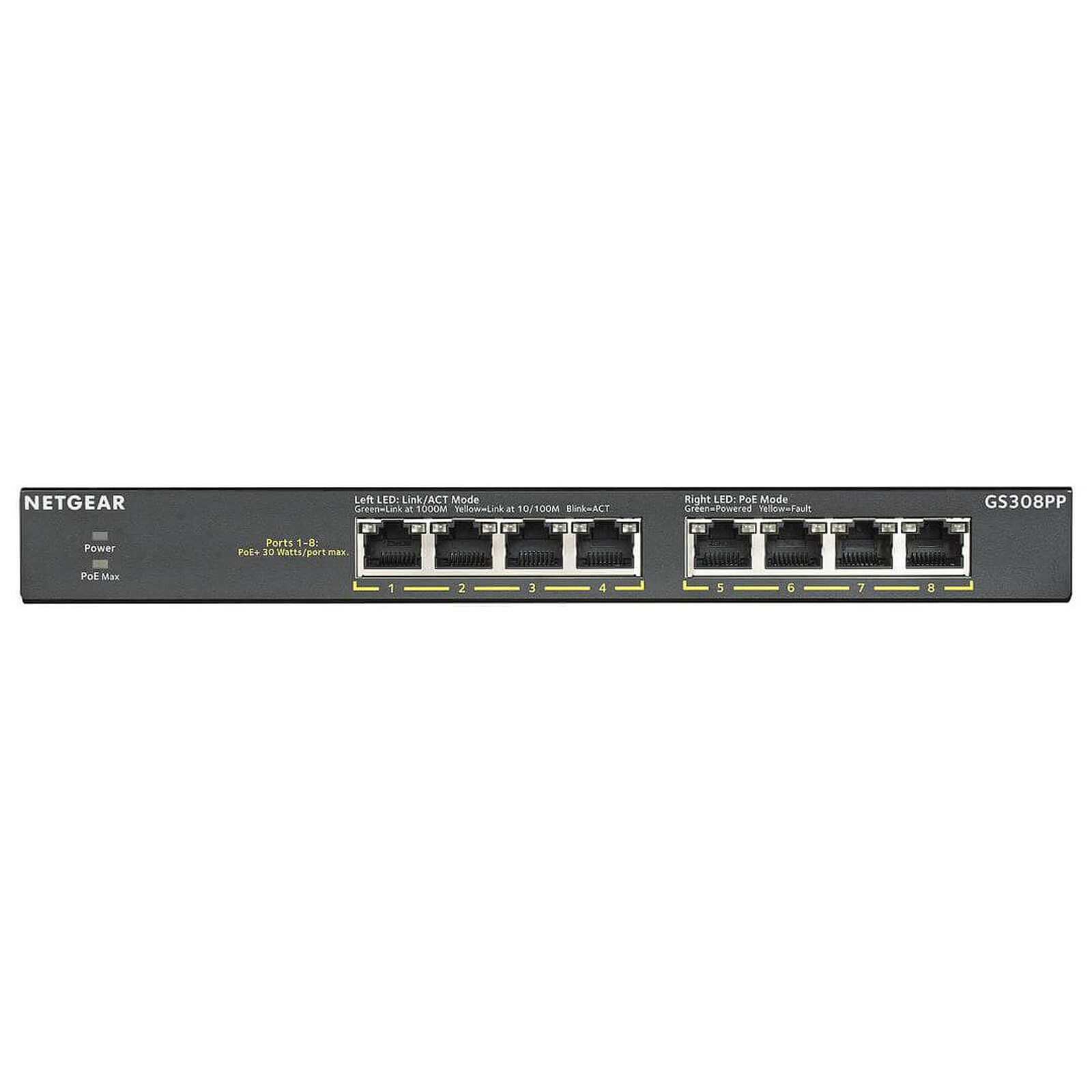 Switch et Commutateur Netgear GS308PP - Autre vue