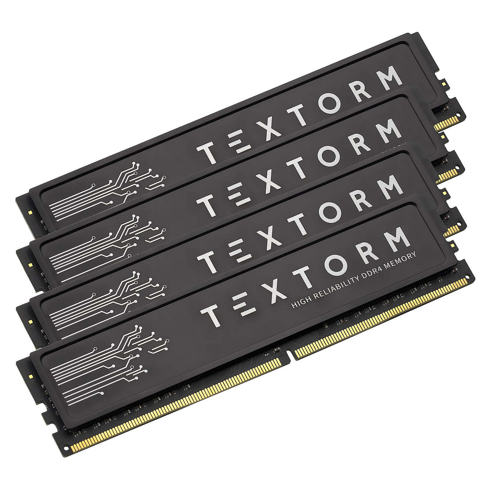 Mémoire RAM Textorm - 4 x 16 Go (64 Go) - DDR4 3200 MHz - CL16 - Autre vue