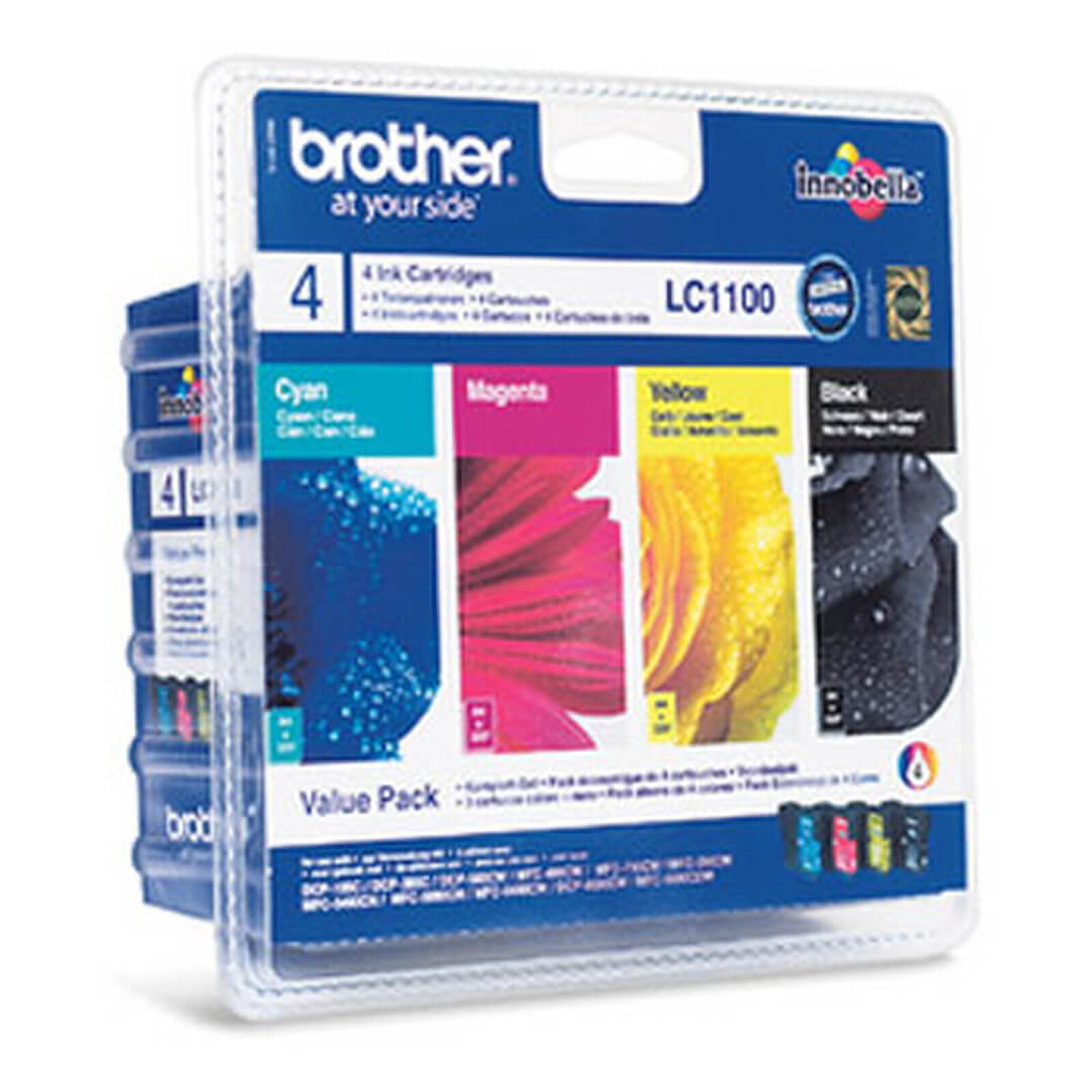Cartouche d'encre Brother LC1100VALBP, Noir, Cyan, Magenta, Jaune - Autre vue