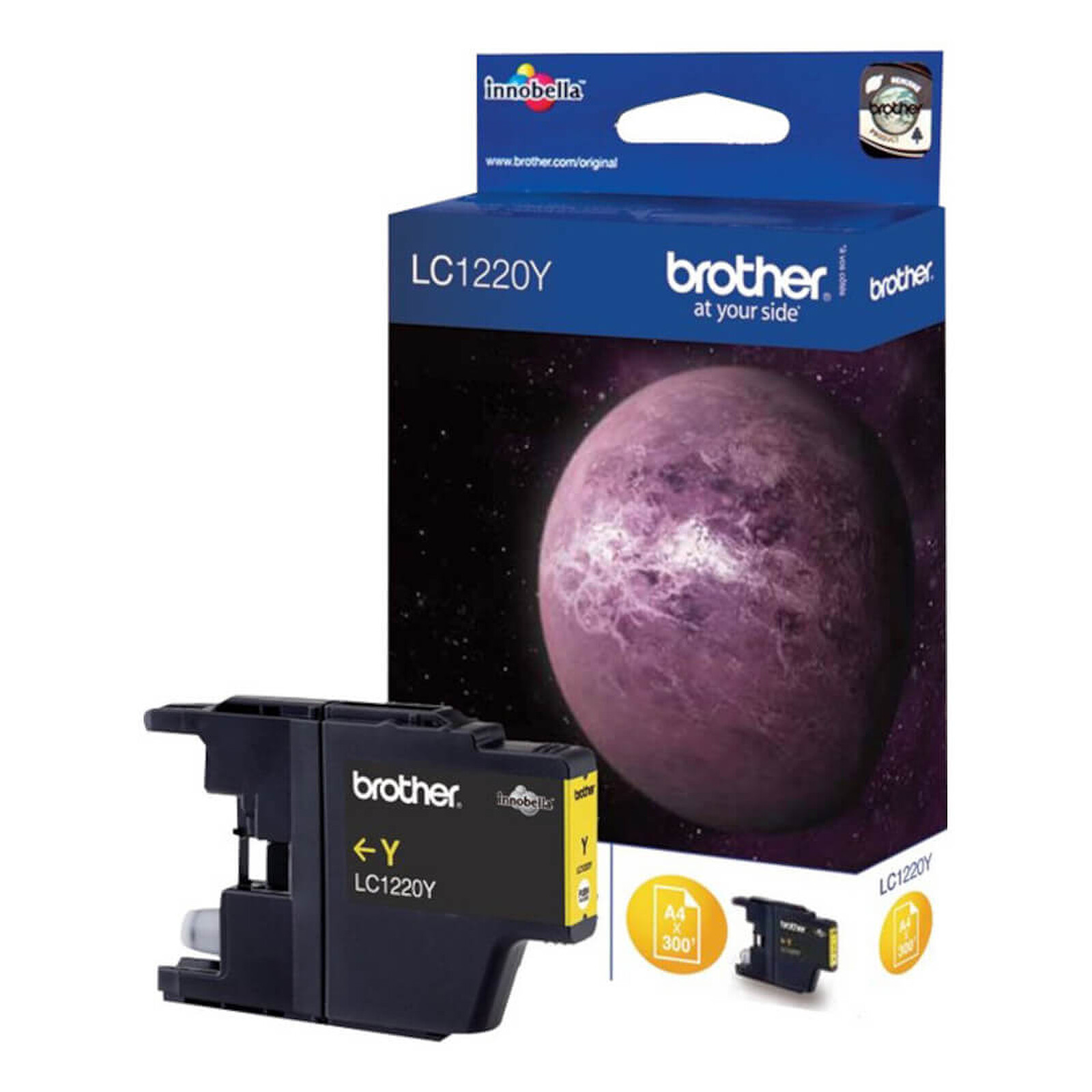 Cartouche d'encre Brother LC1220 - Jaune - Autre vue