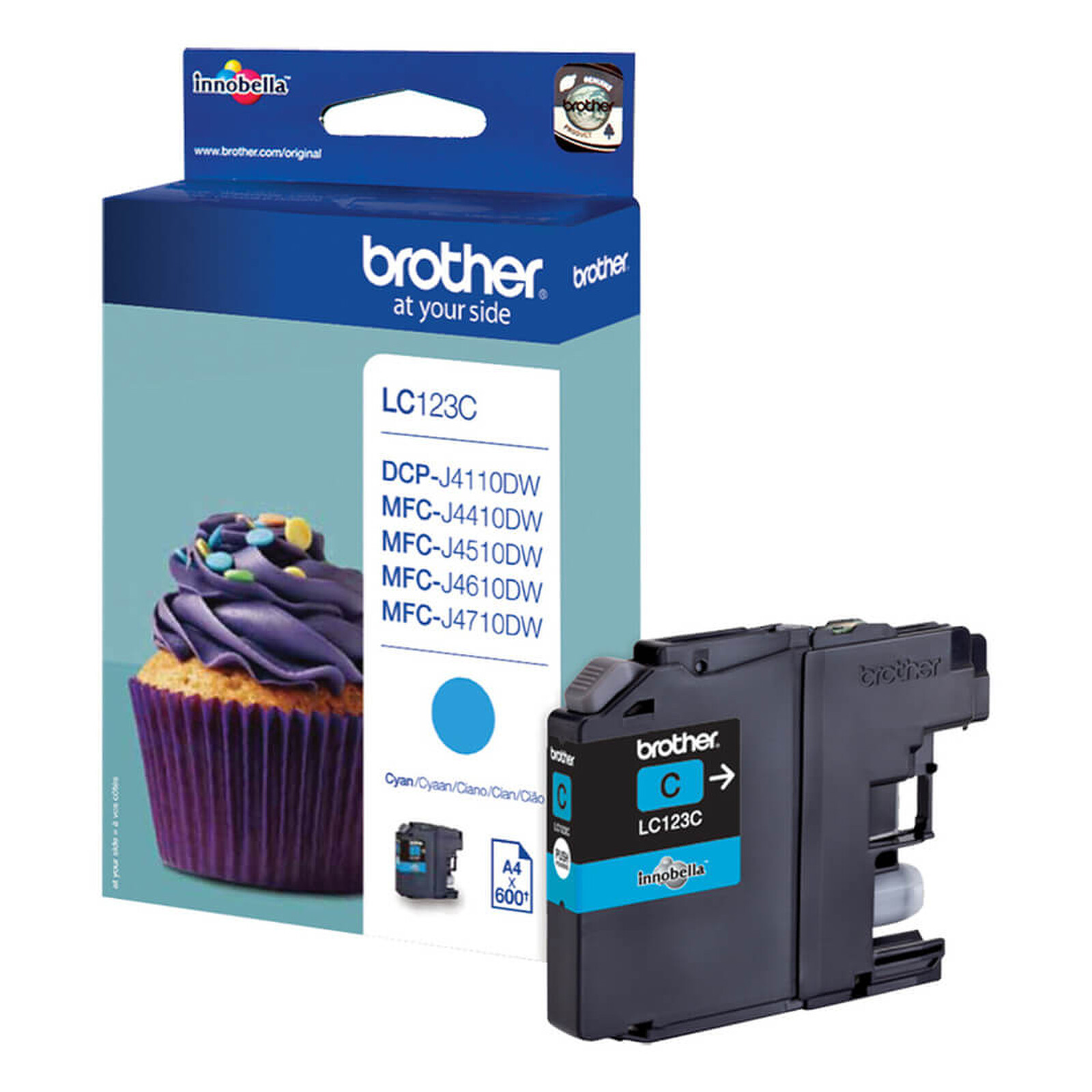 Cartouche d'encre Brother LC123 - Cyan - Autre vue