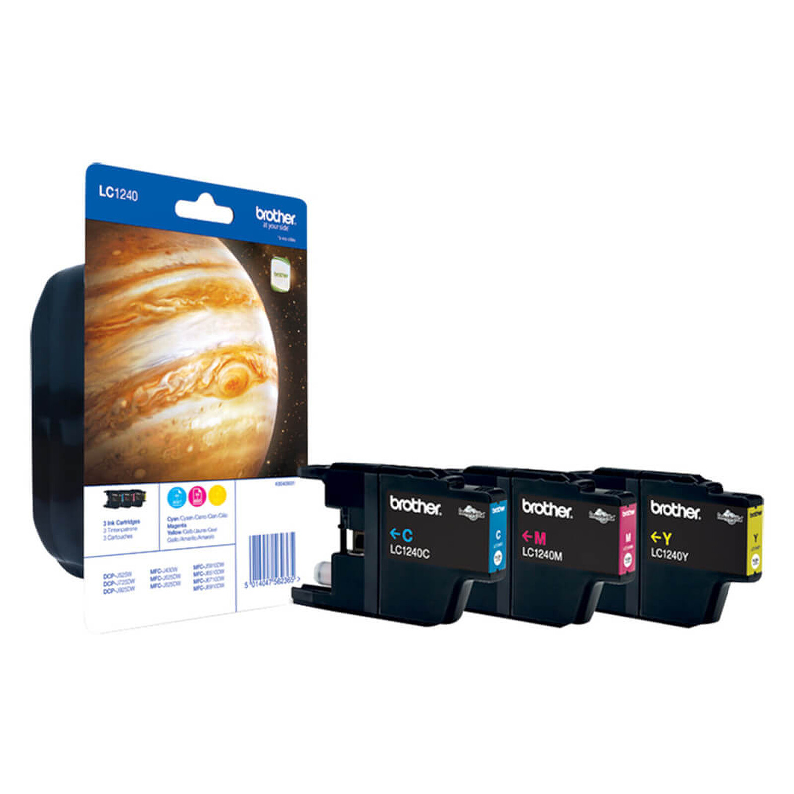 Cartouche d'encre Brother LC1240RBWBP - Cyan/Magenta/Jaune - Autre vue