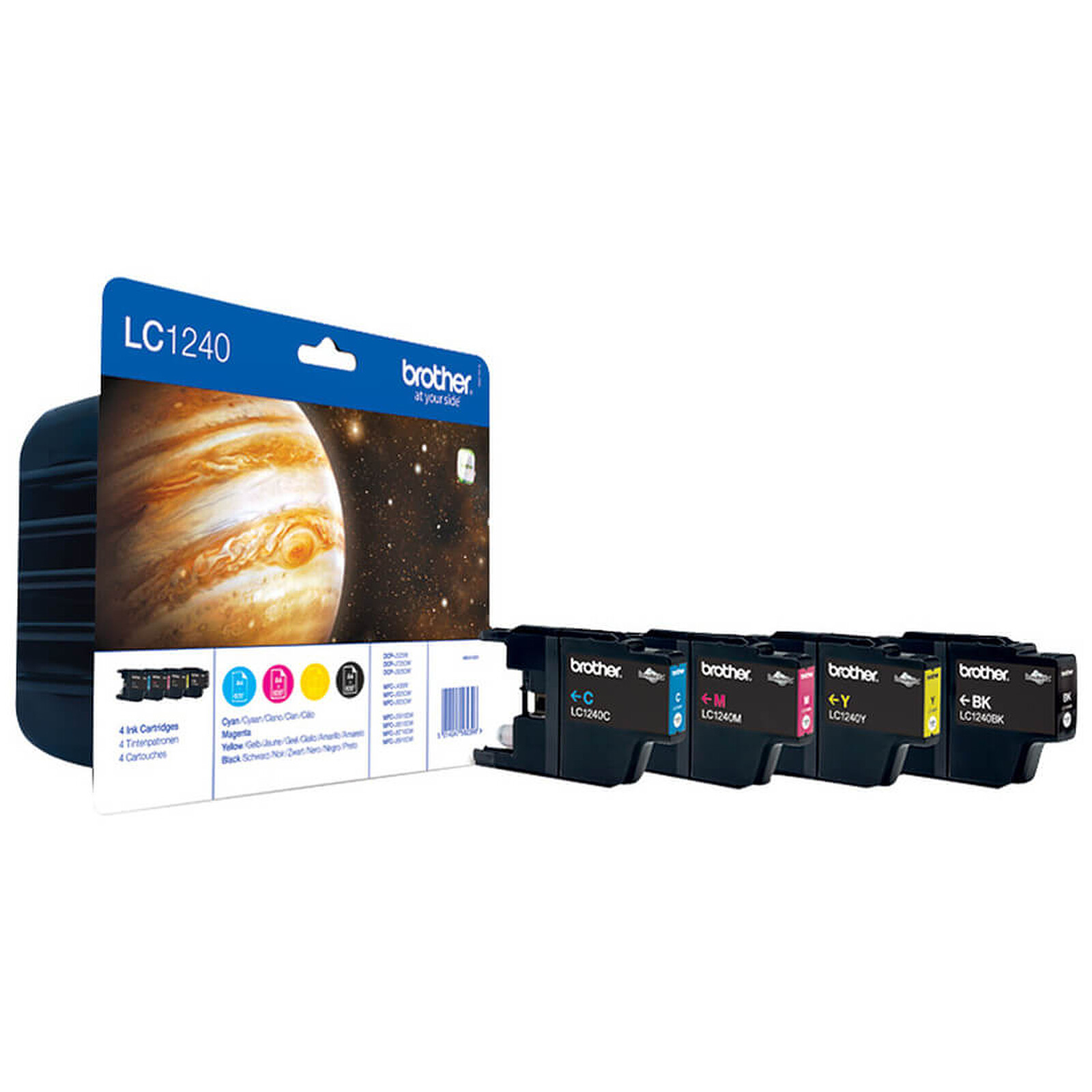 Cartouche d'encre Brother LC1240VALBP - Noir/Cyan/Magenta/Jaune - Autre vue