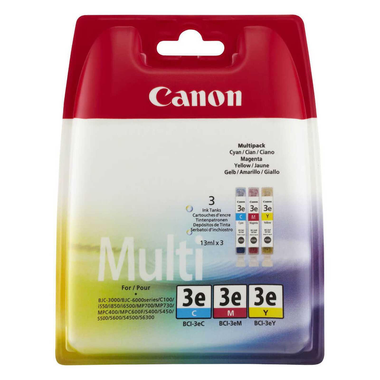 Cartouche d'encre Canon BCI-3e C , M, Y - Autre vue
