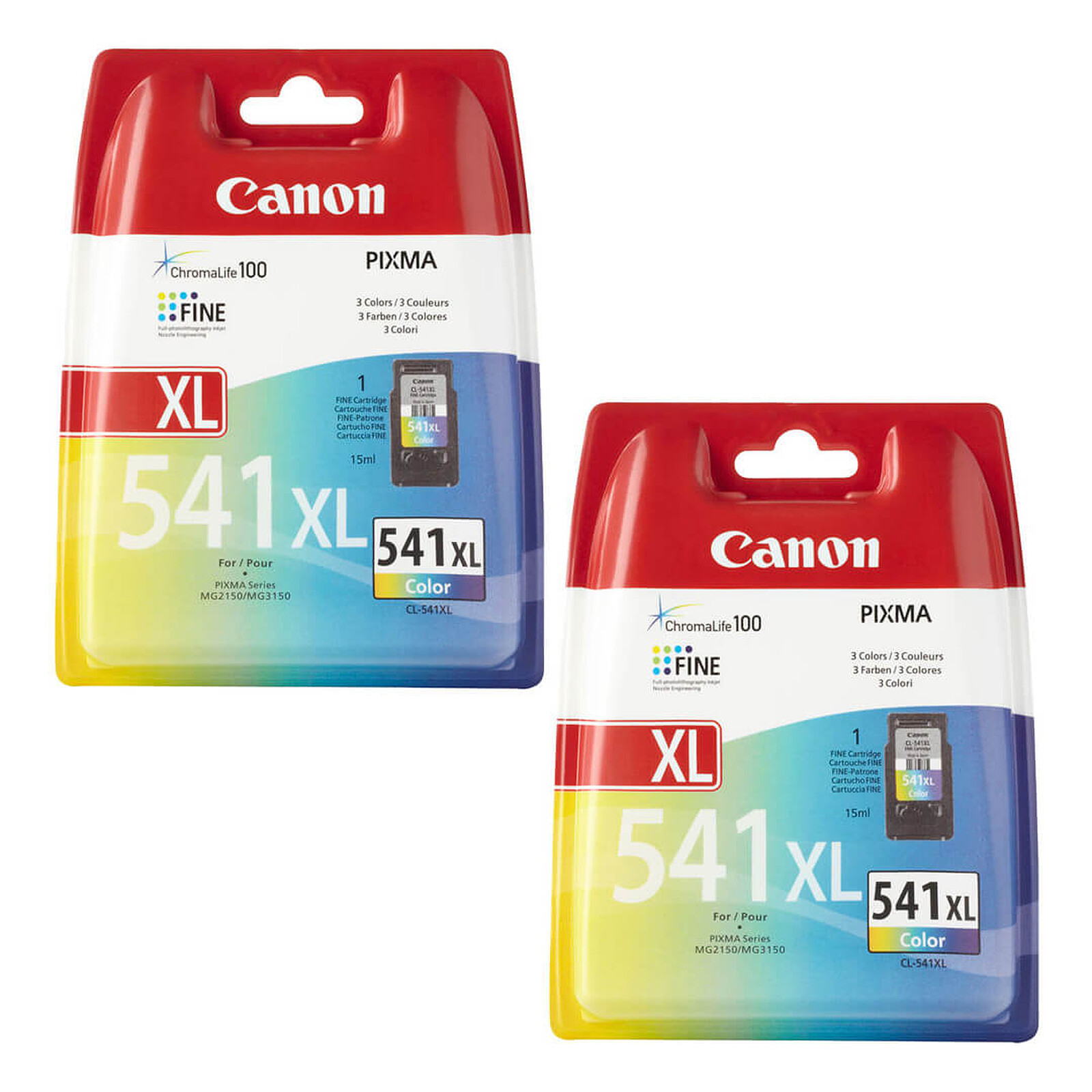Cartouche d'encre Canon CL-541XL x 2 - Autre vue