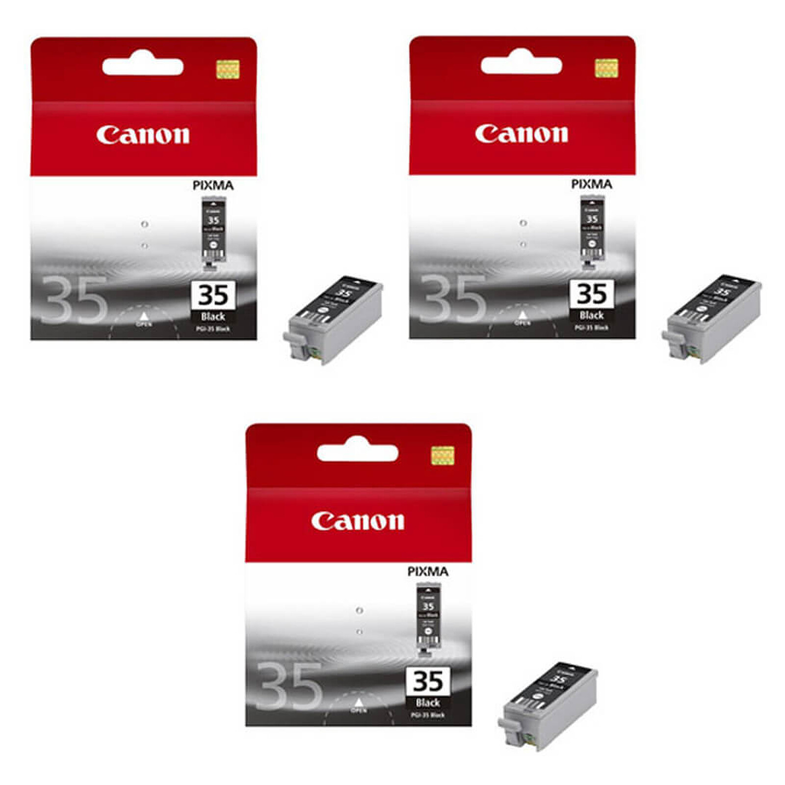 Cartouche d'encre Canon PGI-35BK x 3 - Autre vue