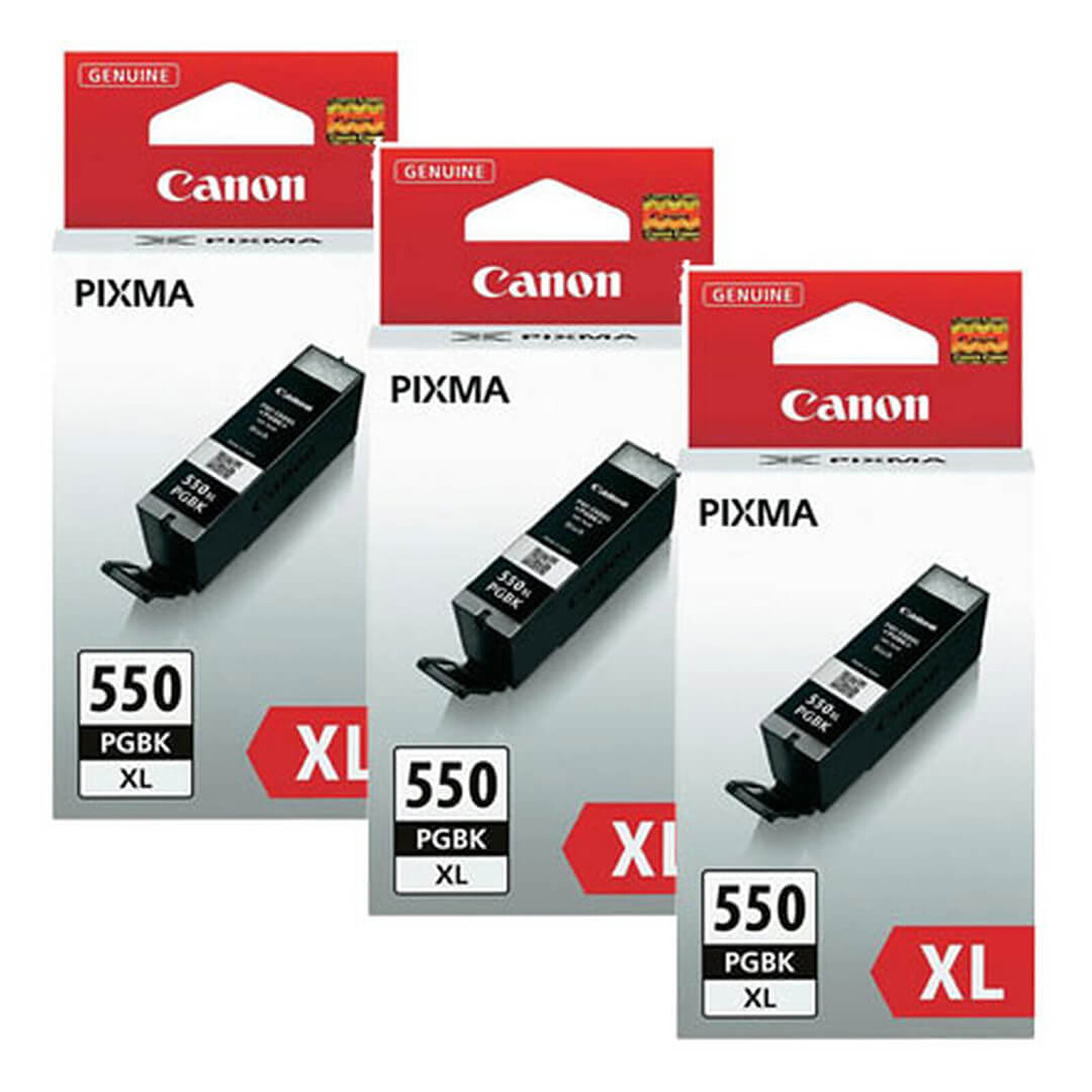Cartouche d'encre Canon PGI-550PGBK XL x 3 - Autre vue