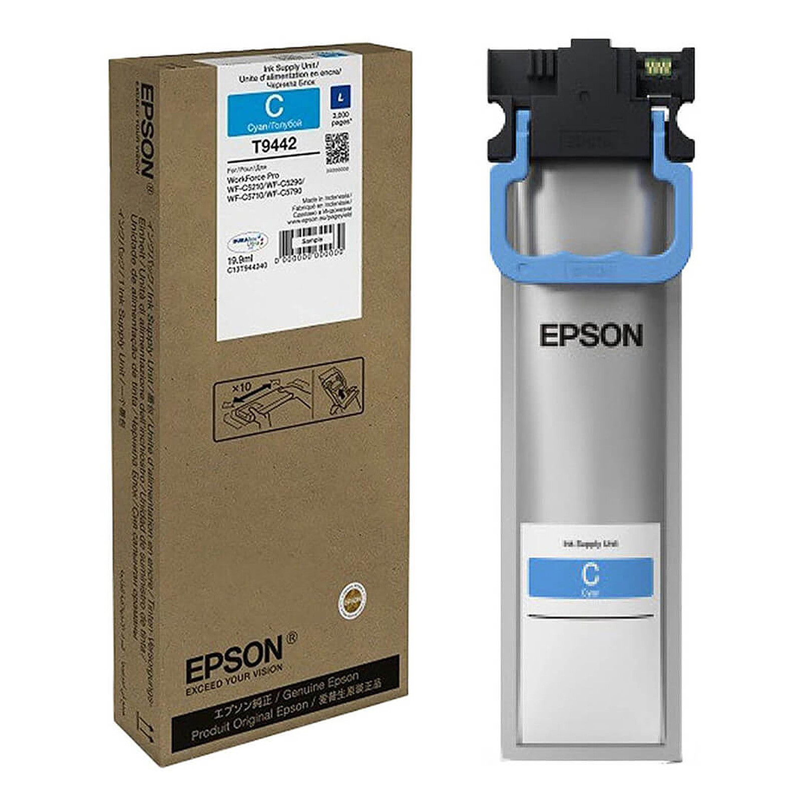 Cartouche d'encre Epson WF-C5XXX Series Ink Cartridge L Cyan (C13T944240) - Autre vue