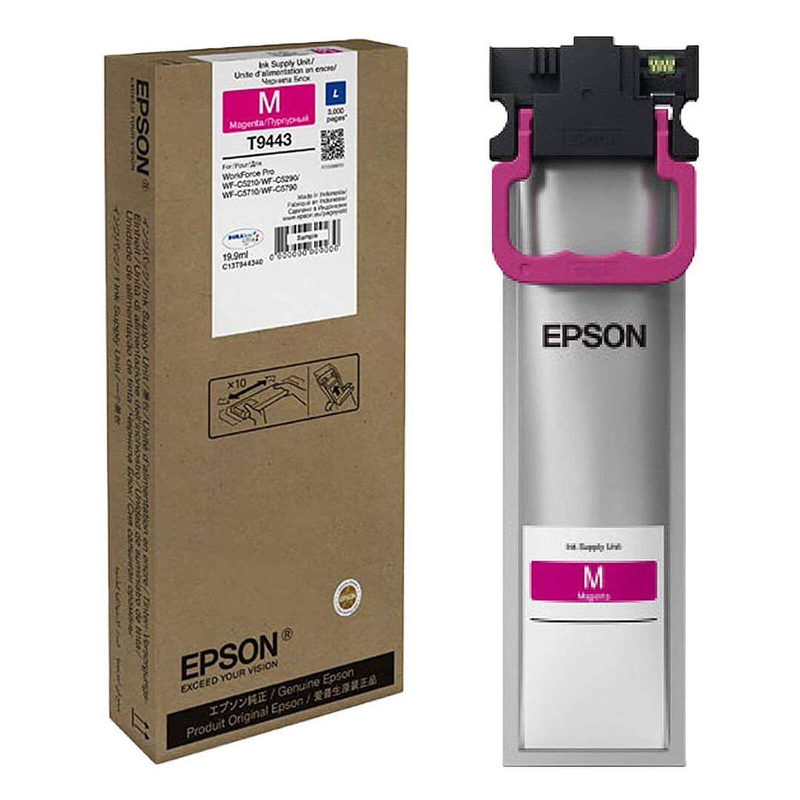 Cartouche d'encre Epson WF-C5XXX Series Ink Cartridge L Magenta (C13T944340) - Autre vue