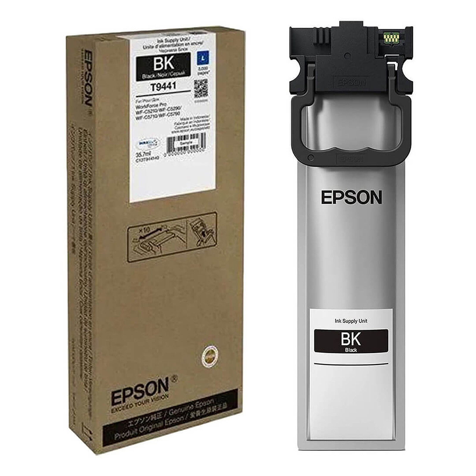 Cartouche d'encre Epson WF-C5XXX Series Ink Cartridge L Noir (C13T944140) - Autre vue