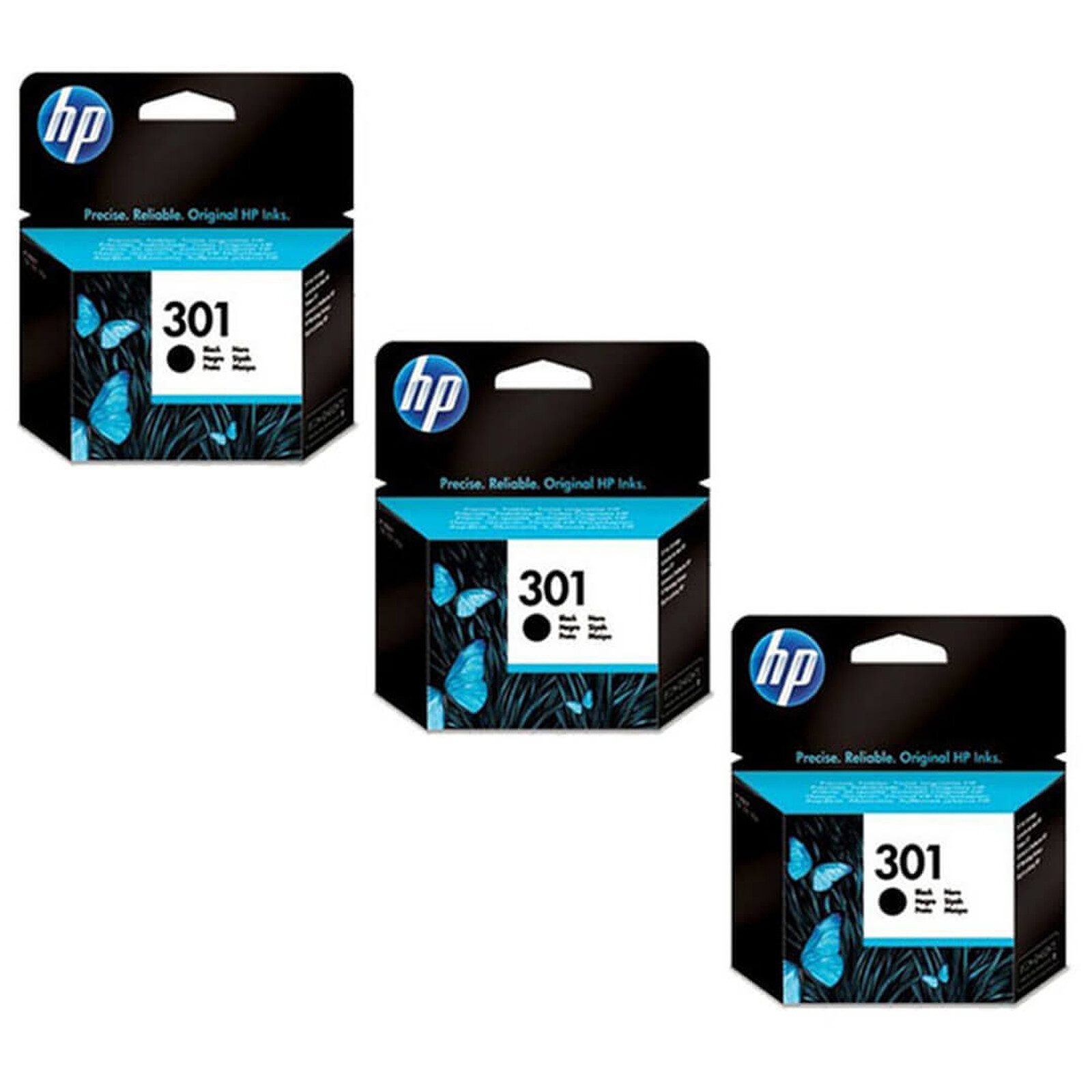 Cartouche d'encre HP 301 (CH561EE) - Noir Pack Trio - Autre vue
