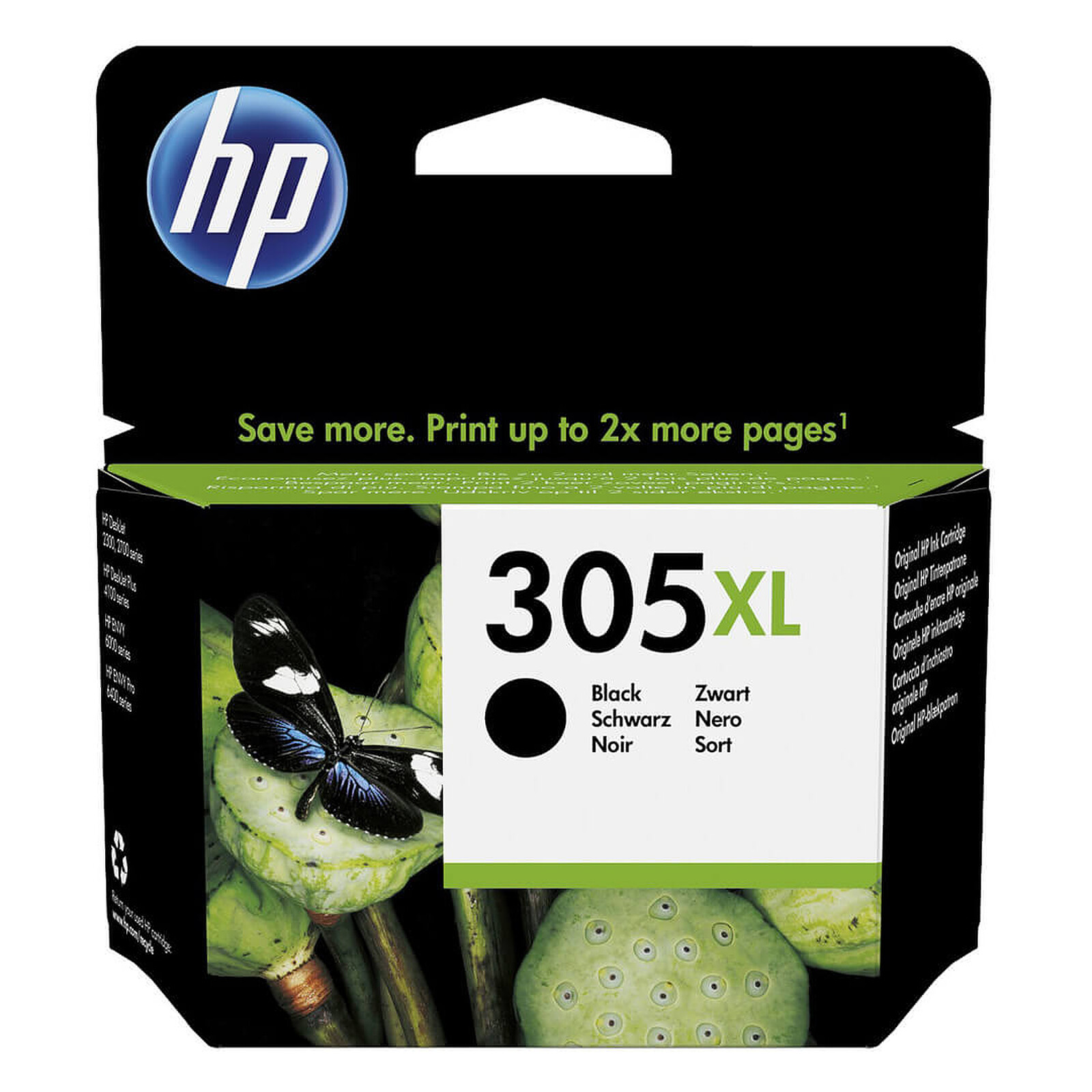 Cartouche d'encre HP 305 XL Noir (3YM62AE) - Autre vue