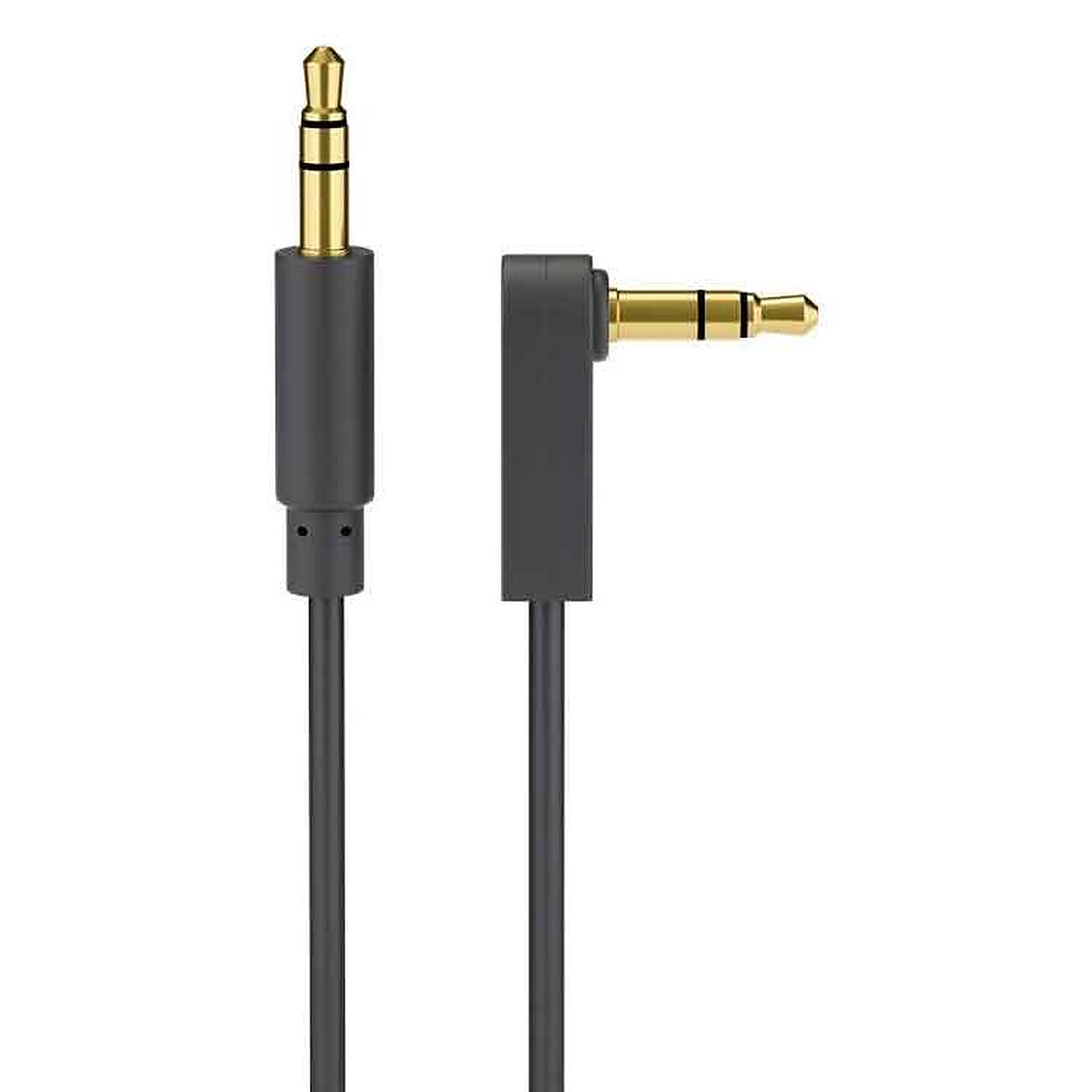 Câble Jack Goobay Cordon Audio Stéréo Jack 3.5 mm Coudé M/M - 1.5 m - Autre vue