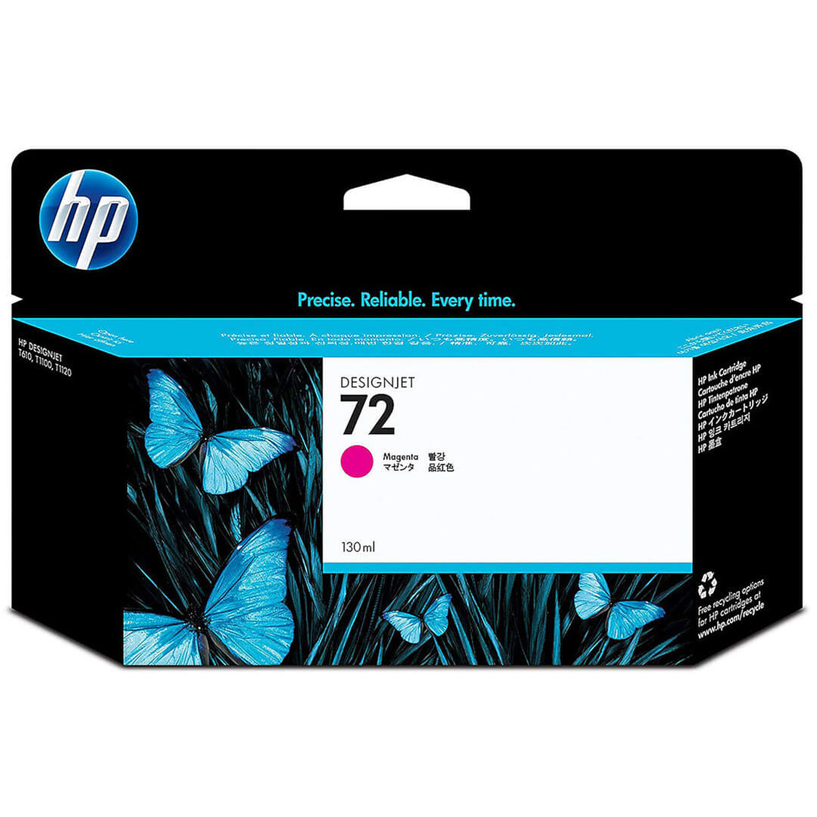 Cartouche d'encre HP 72 Magenta (C9372A) - Autre vue